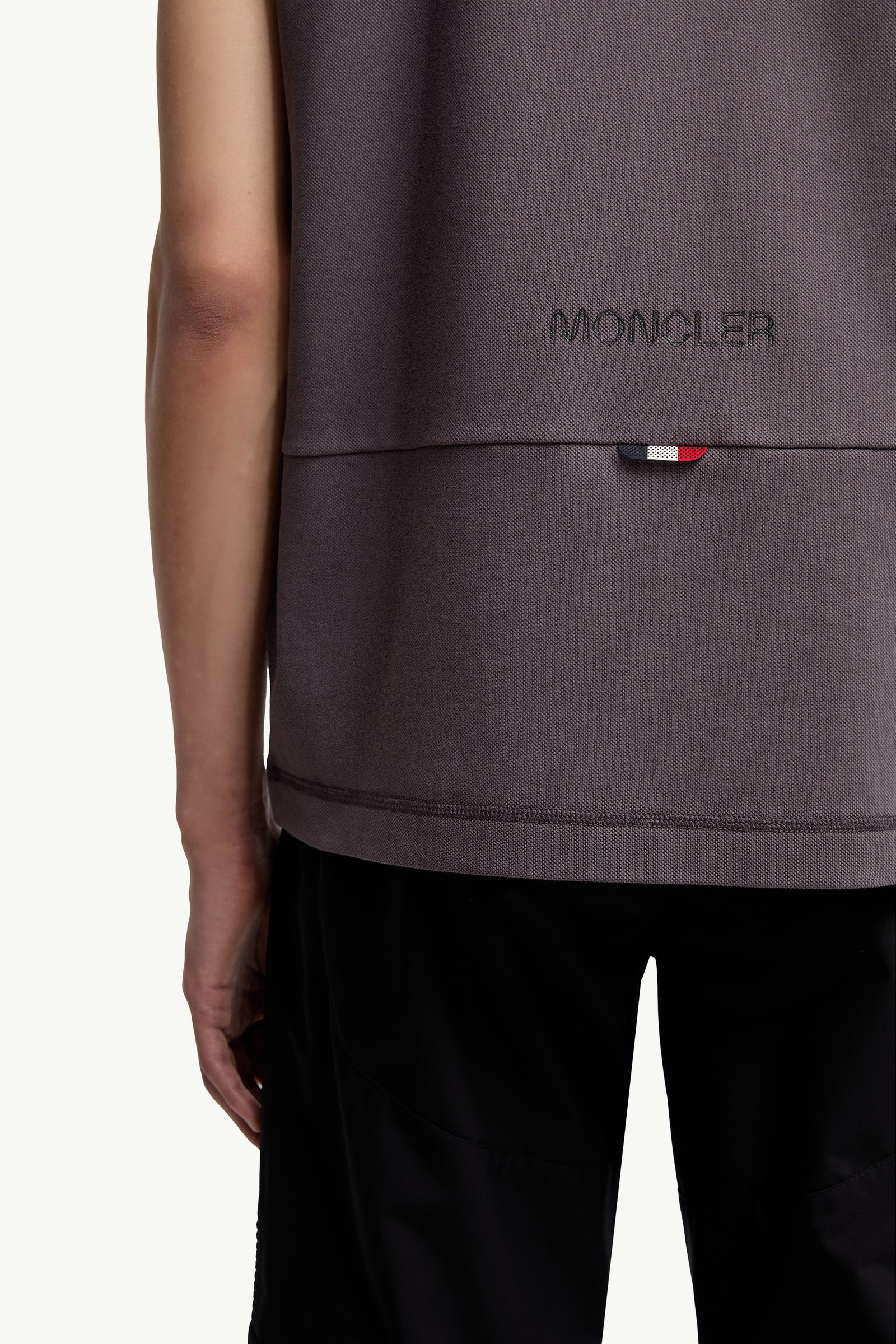 MONCLER ダークグレー ポロシャツ M ダークグレー Tシャツ : Tシャツ＆ポロシャツ 向けの メンズ