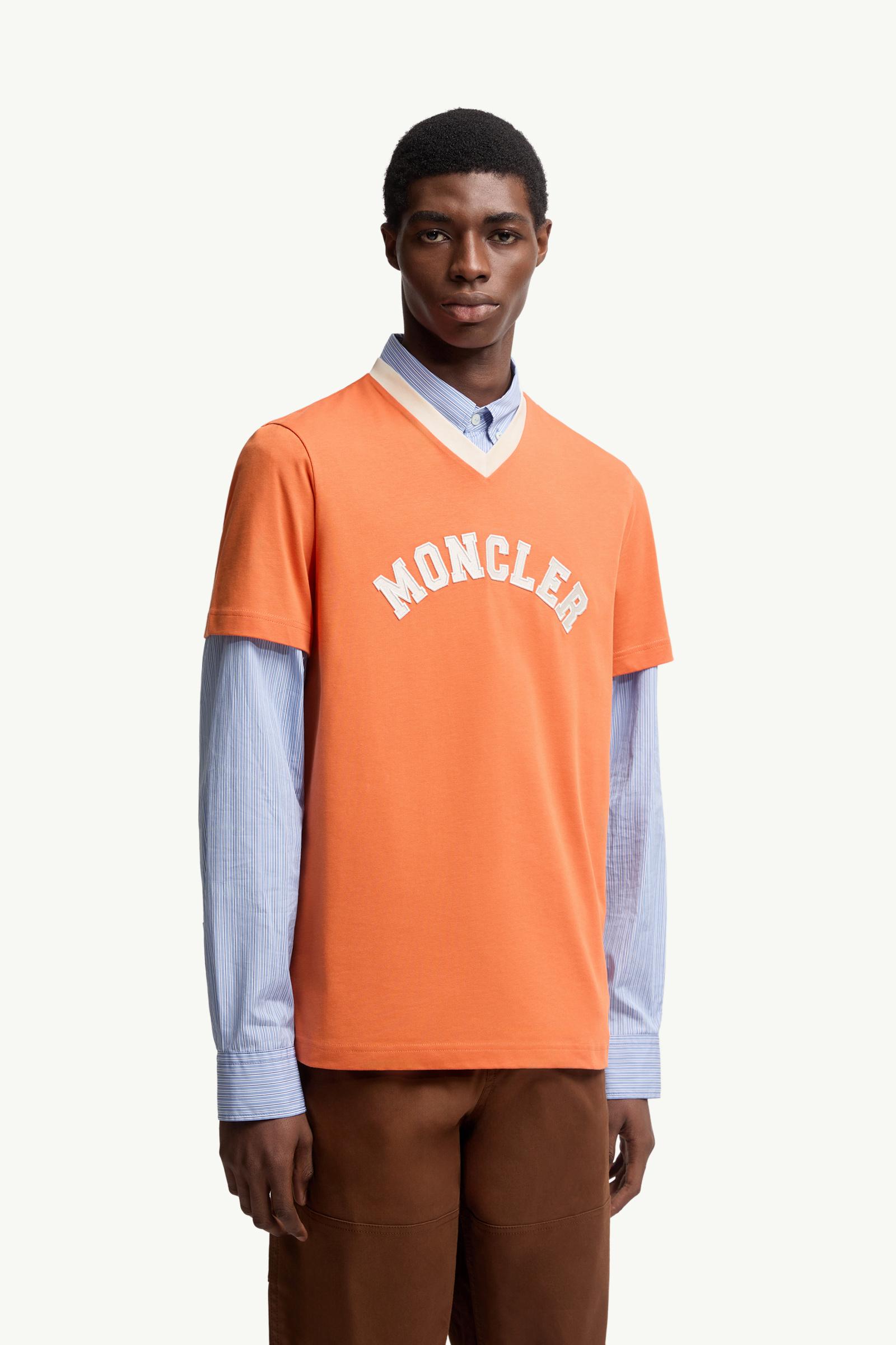 MONCLER｜ (8C00008 89AUO 036) Moncler Manica Colta Embroidered Logo T-Shirt 8C00008 89AUO