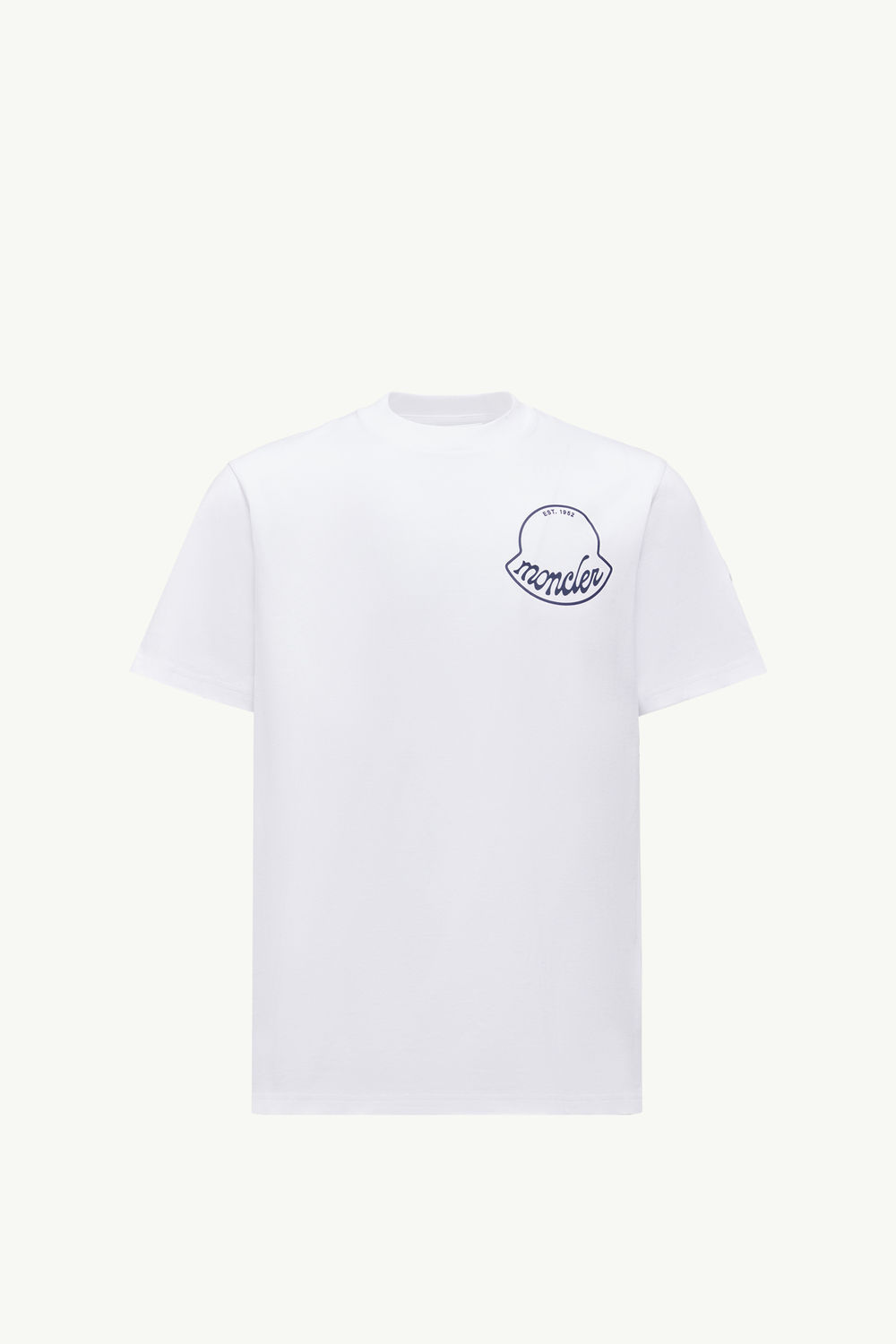 T-Shirt aus Baumwolle mit Logo Herren Weiß Moncler 2