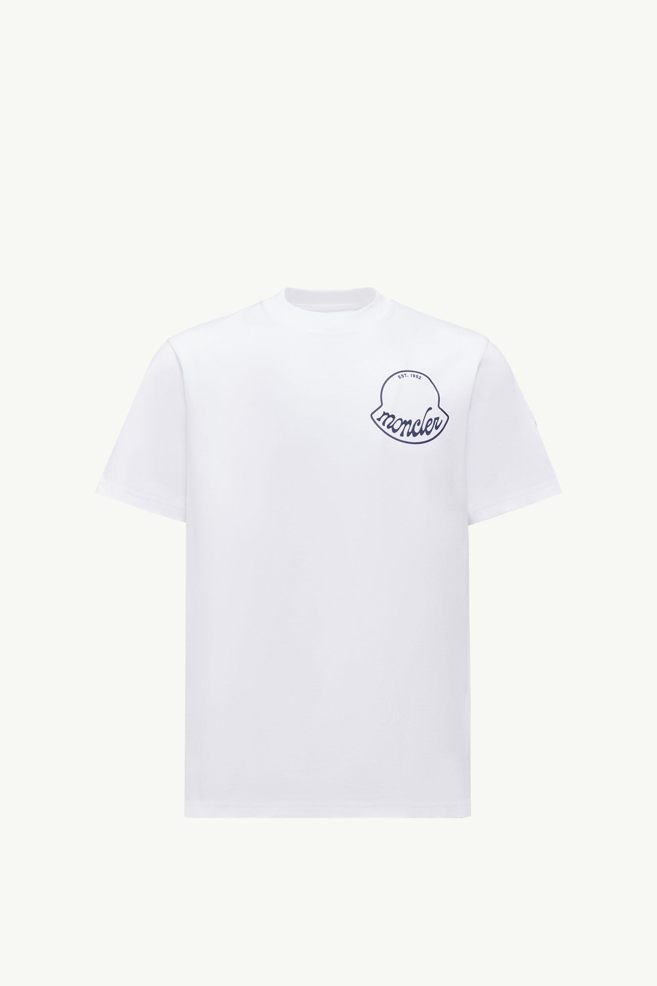 T-shirt en coton à logo Hommes Blanc Moncler 2