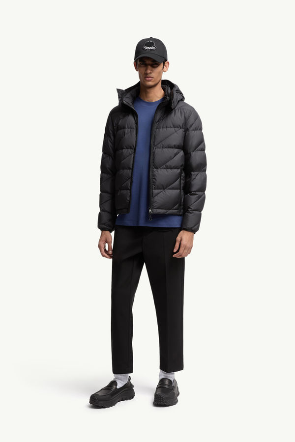 Logo Cotton T-Shirt Men Dark Blue Moncler 0