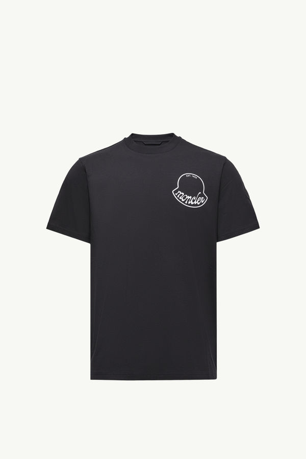 T-Shirt aus Baumwolle mit Logo Herren Schwarz Moncler 2