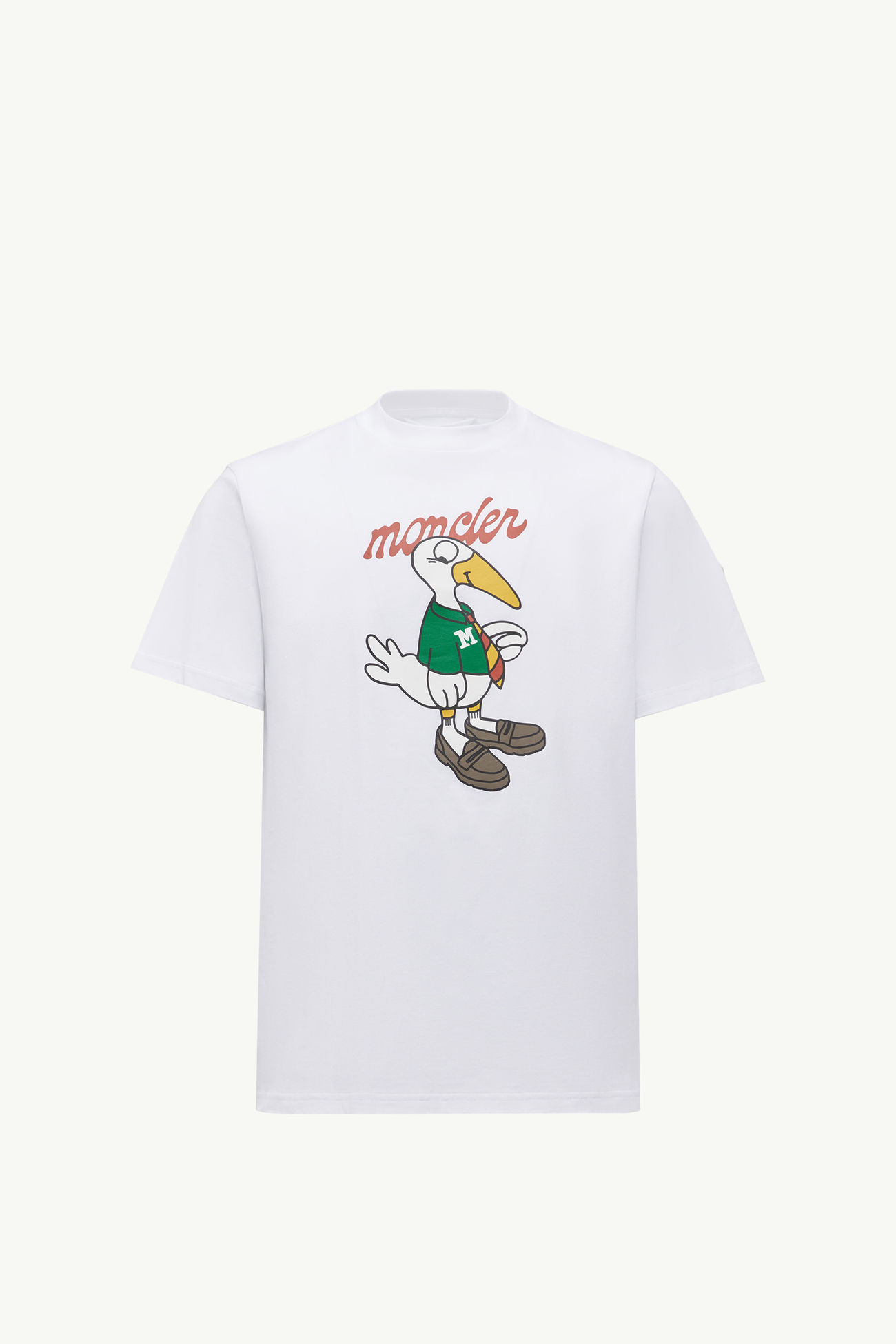 Mascot Logo Cotton T-Shirt Men White Moncler 2