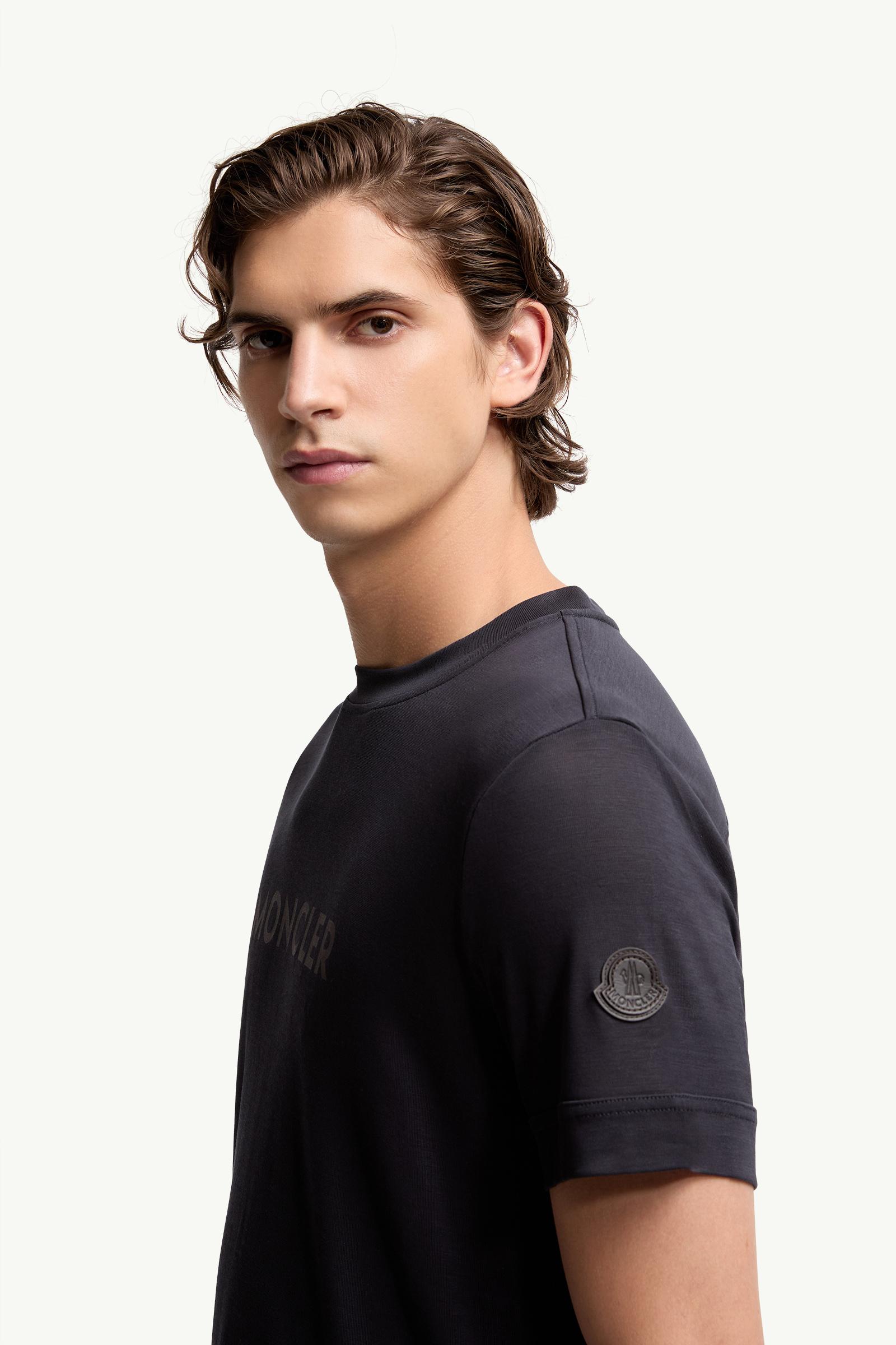 Logo T-Shirt Men Navy Blue Moncler 1