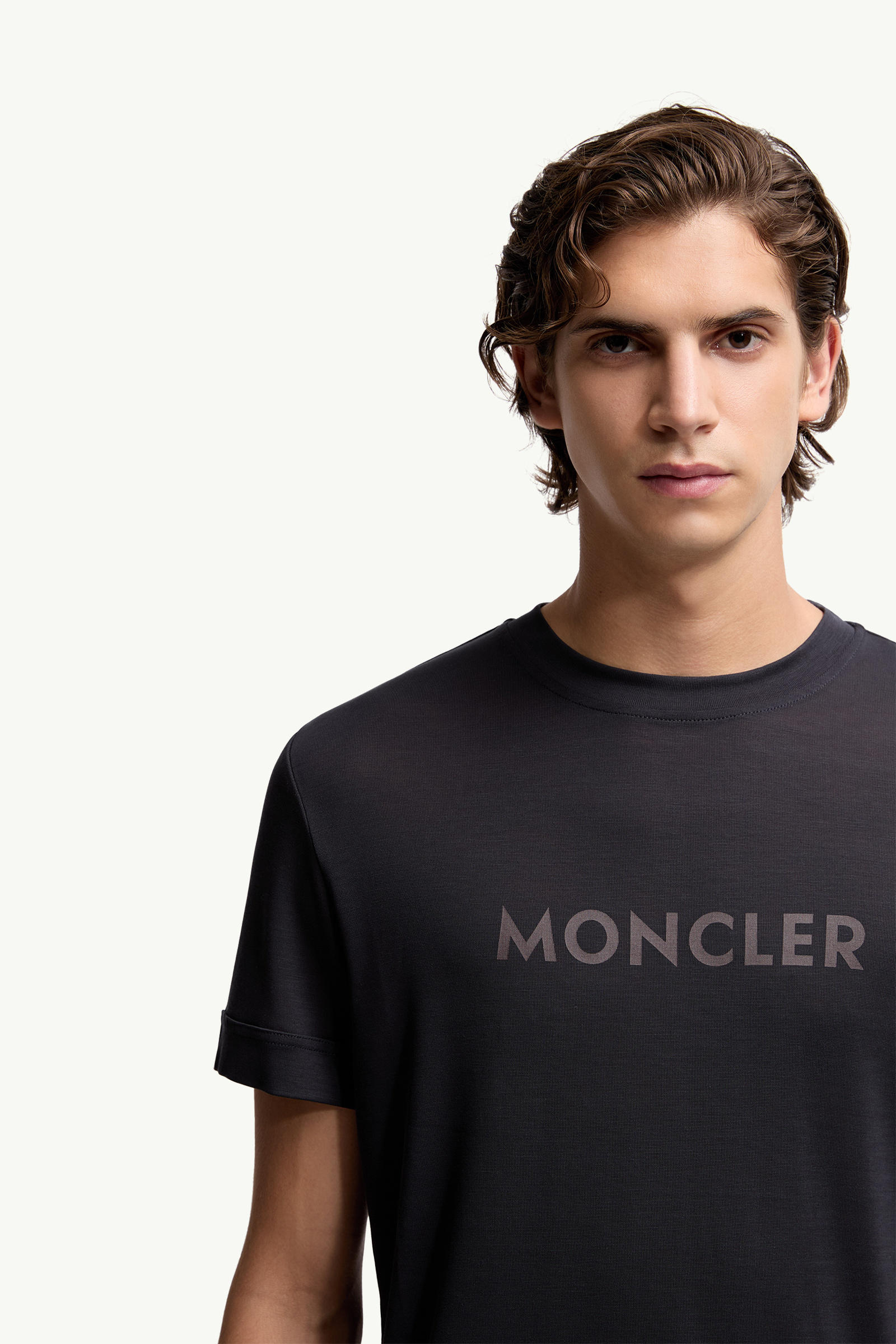 Logo T-Shirt Men Navy Blue Moncler 5