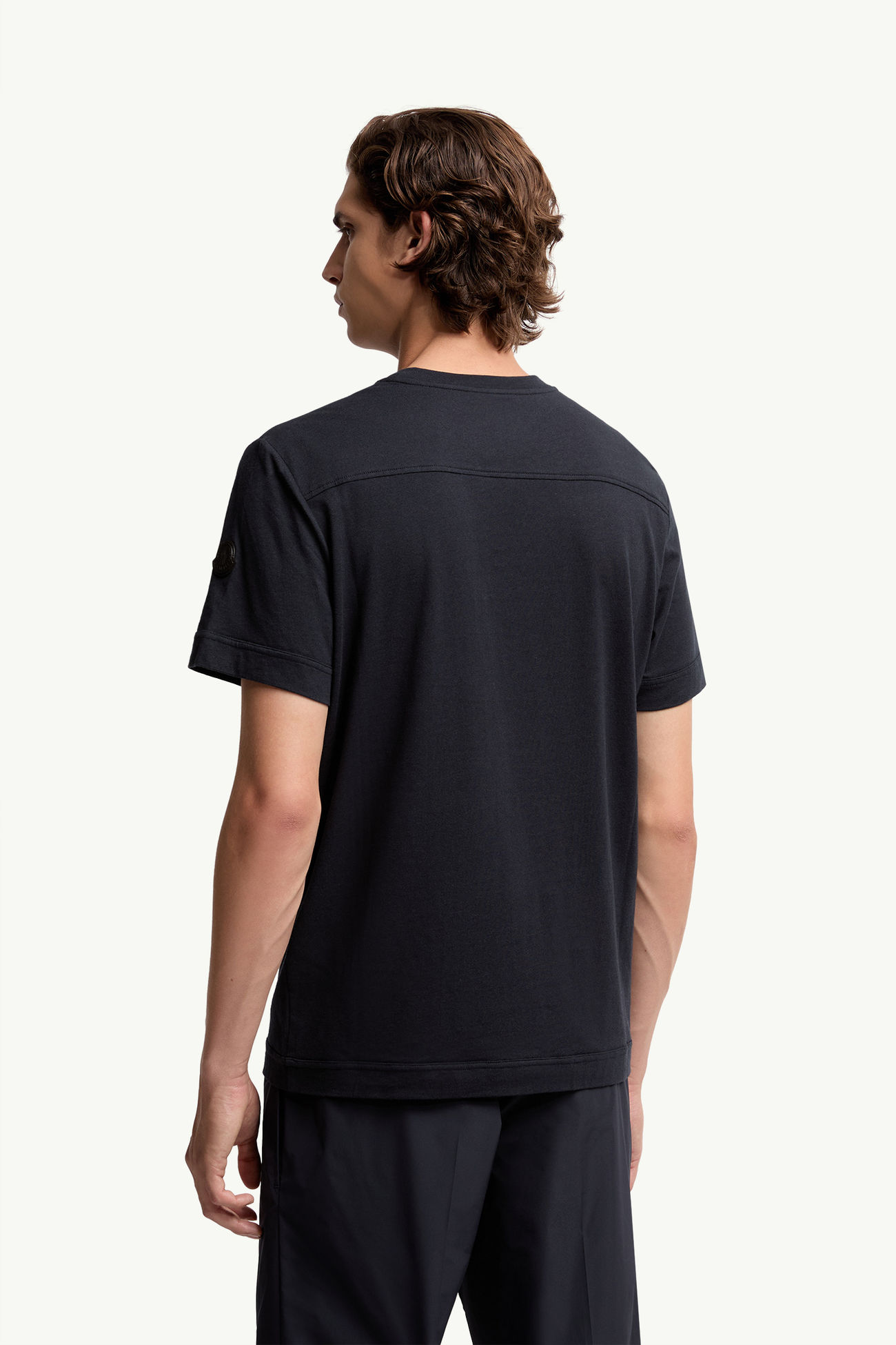 Cotton & Cashmere T-Shirt Men Navy Blue Moncler 4