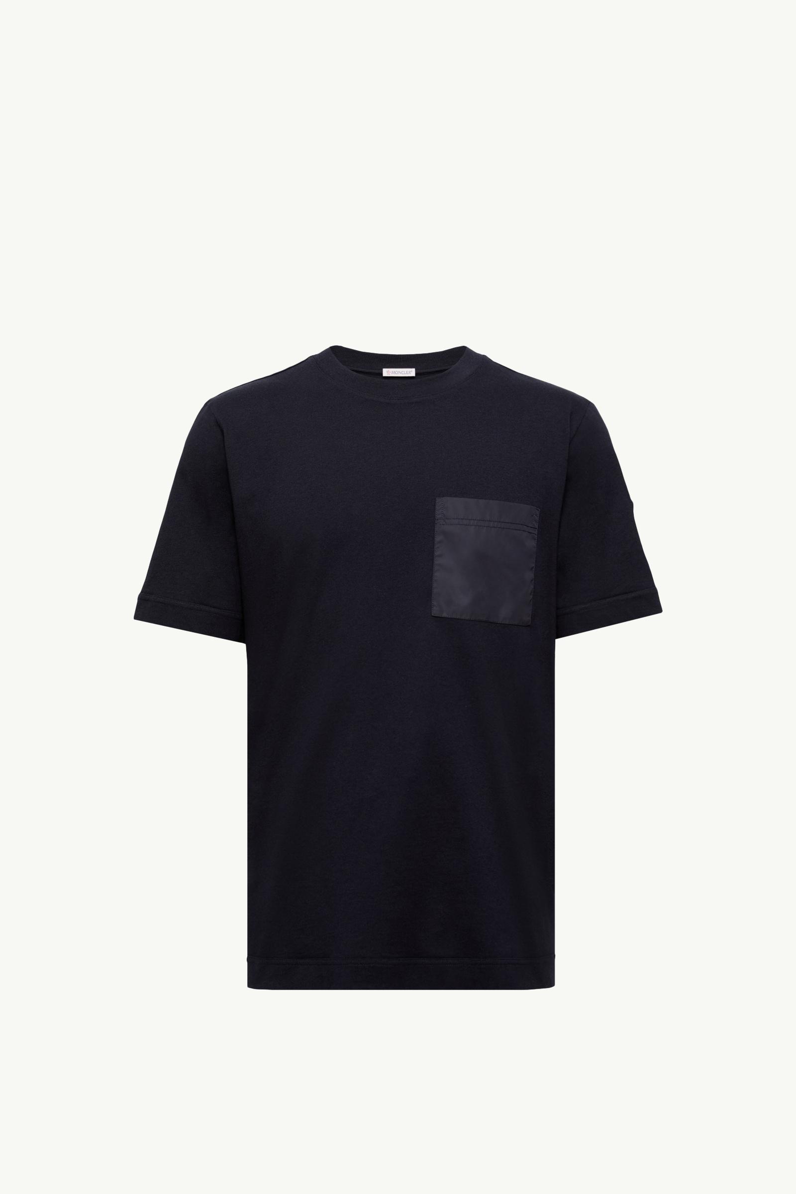 Cotton & Cashmere T-Shirt Men Navy Blue Moncler, 1 of 0