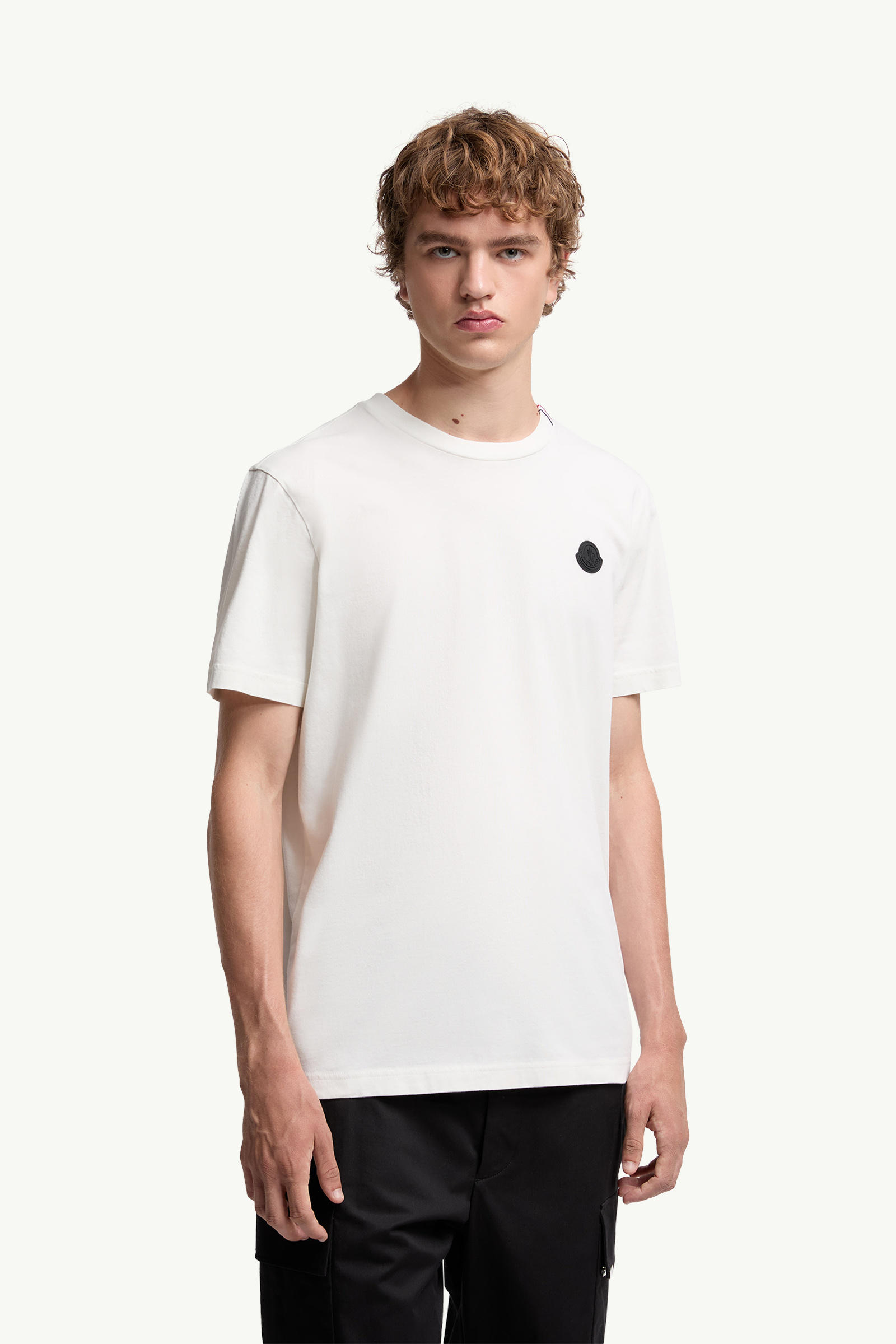 Cotton T-Shirt Men White Moncler 3