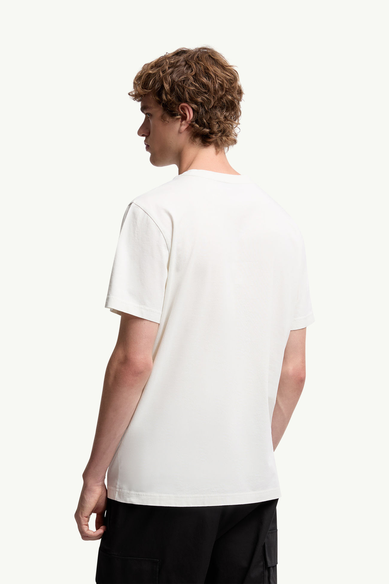 Cotton T-Shirt Men White Moncler 4