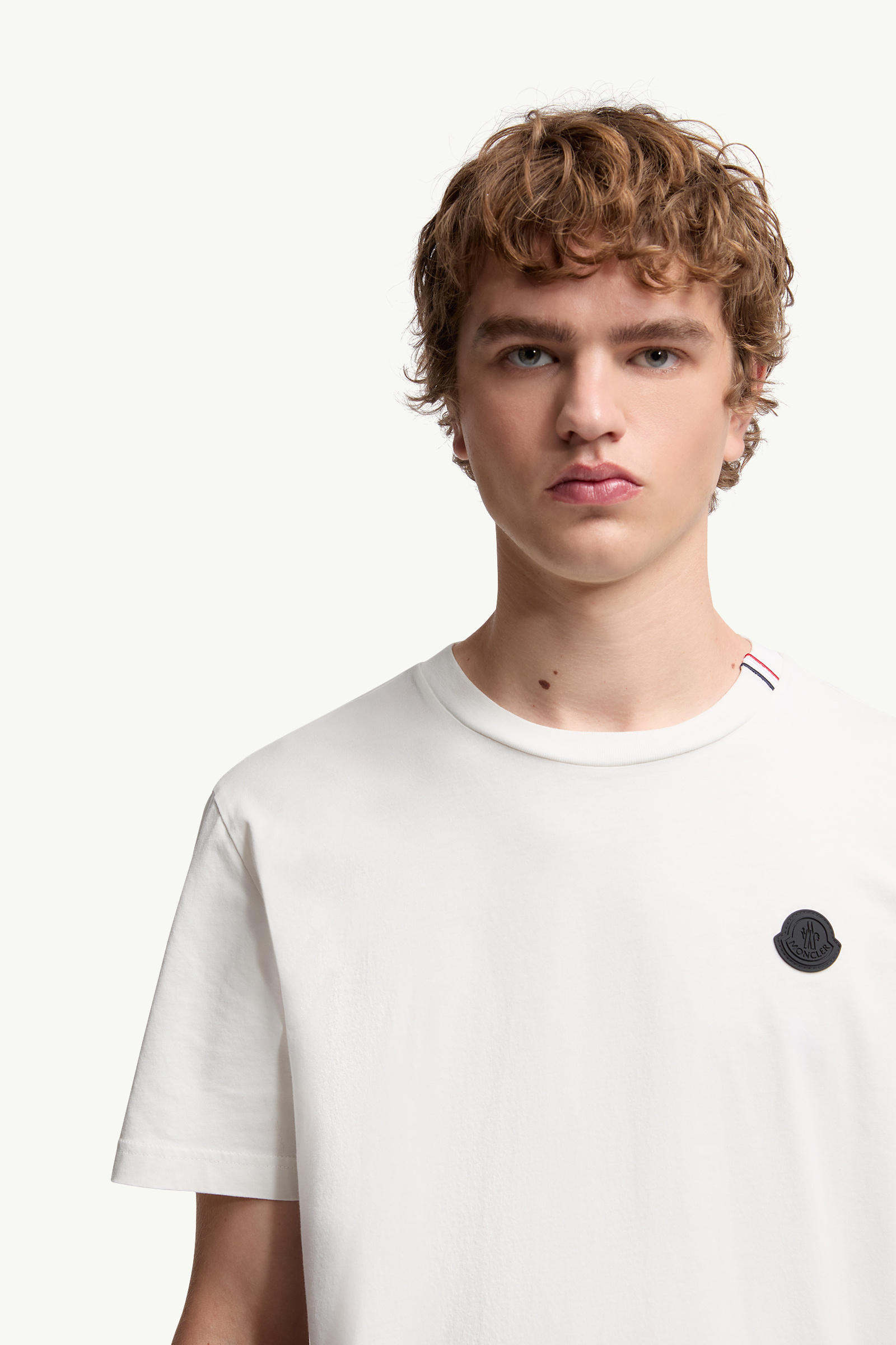 Cotton T-Shirt Men White Moncler 5