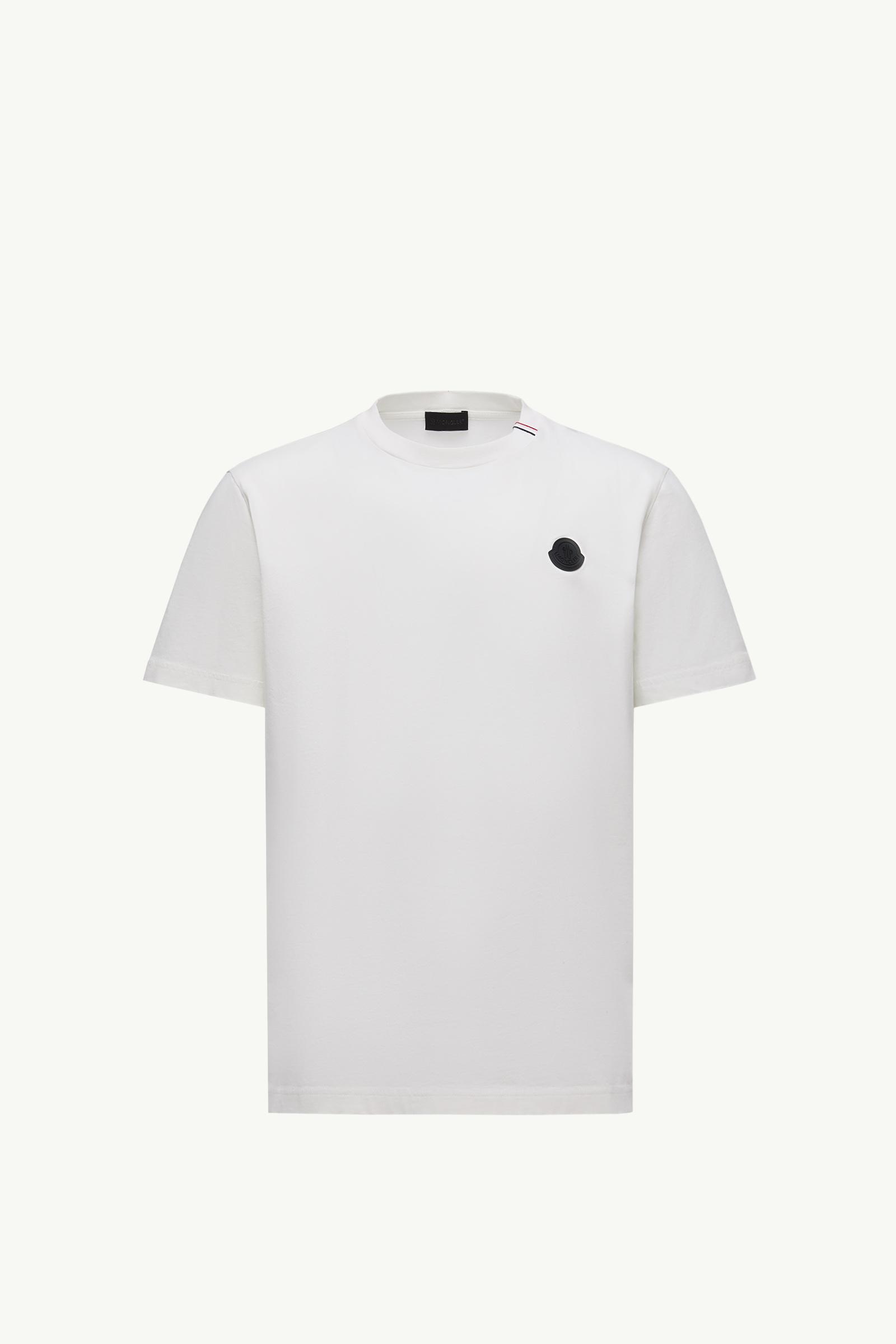 White Cotton T-Shirt - Polos & T-shirts for Men | Moncler US