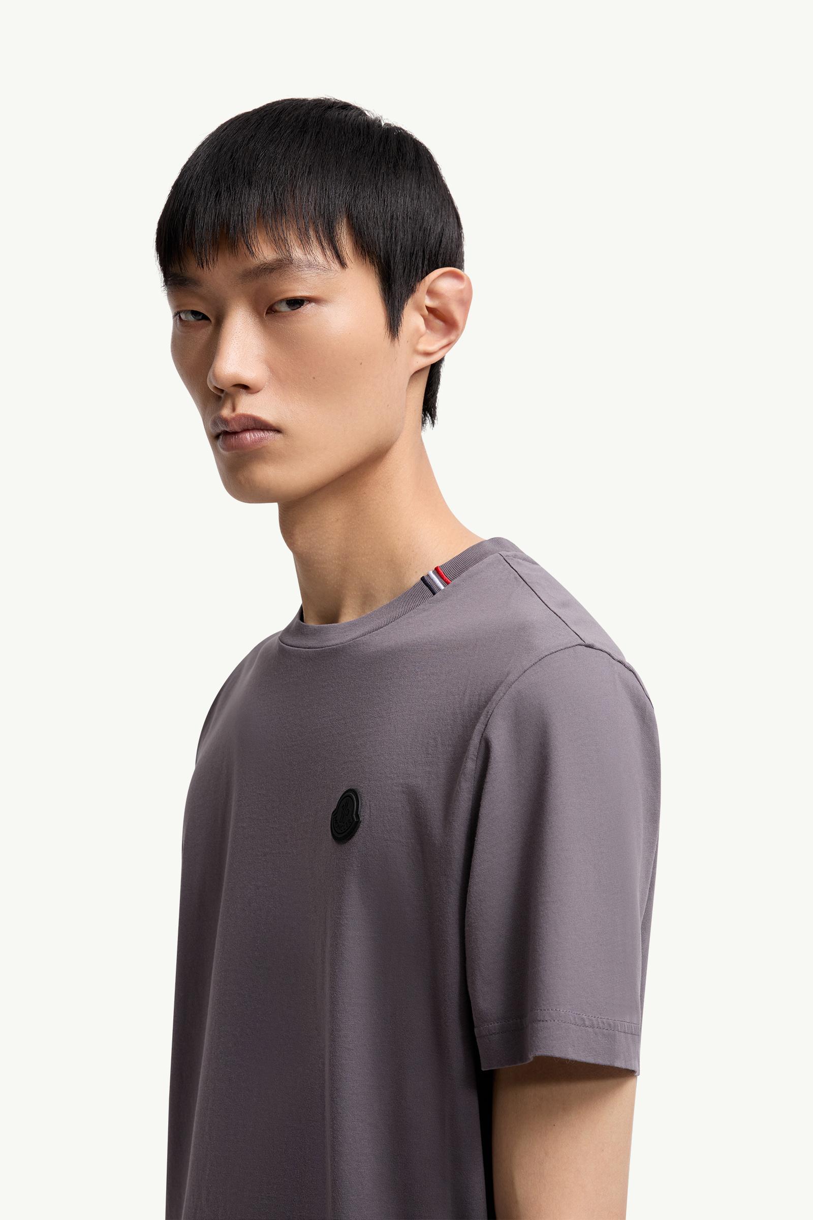 Dark Gray Cotton T-Shirt - Polos & T-shirts for Men | Moncler AU