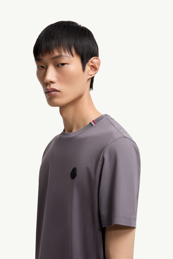 Cotton T-Shirt Men Dark Gray Moncler 1