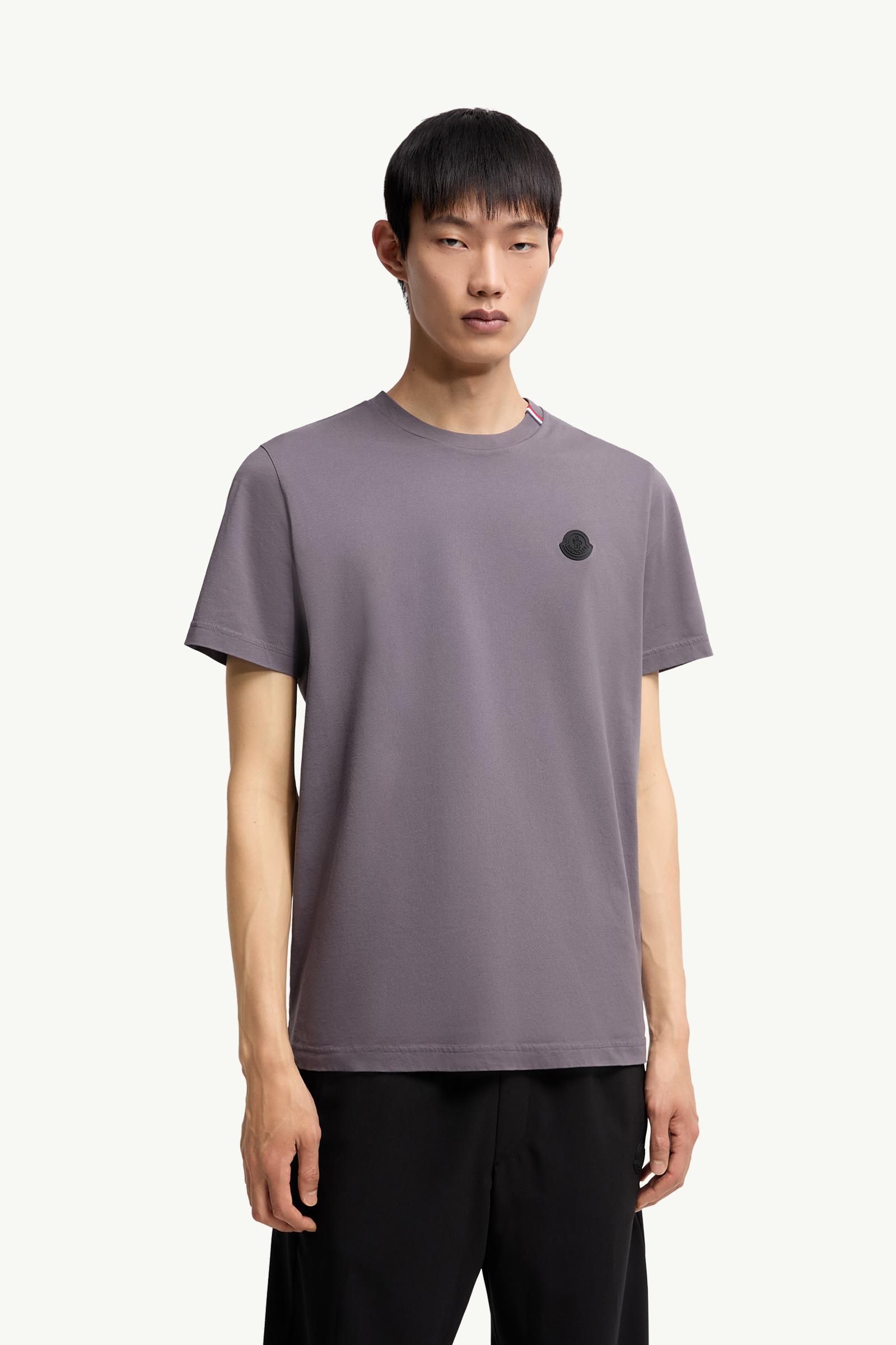 Dark Grey Cotton T-Shirt - Polos & T-shirts for Men | Moncler US