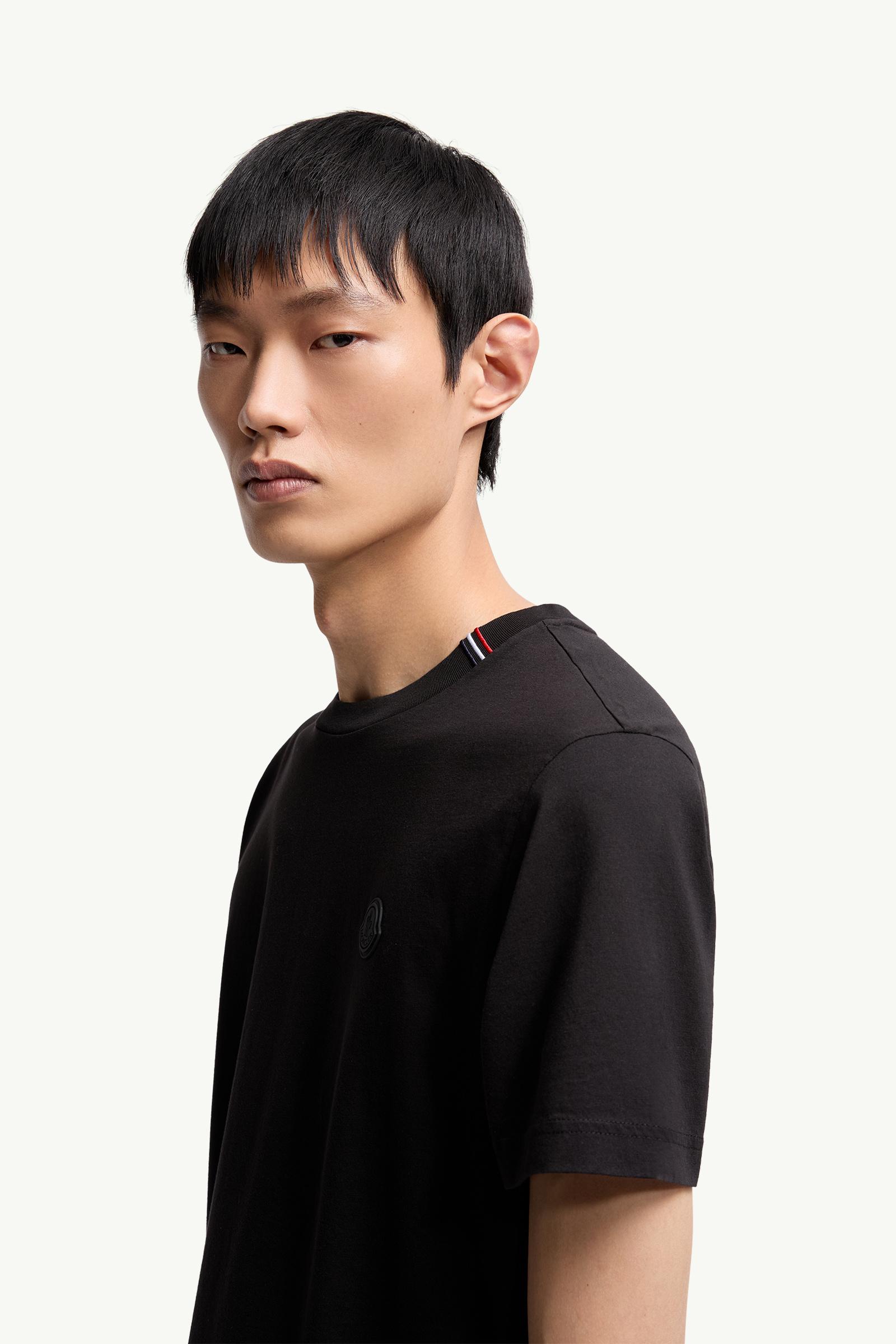 Cotton T-Shirt Men Black Moncler 1