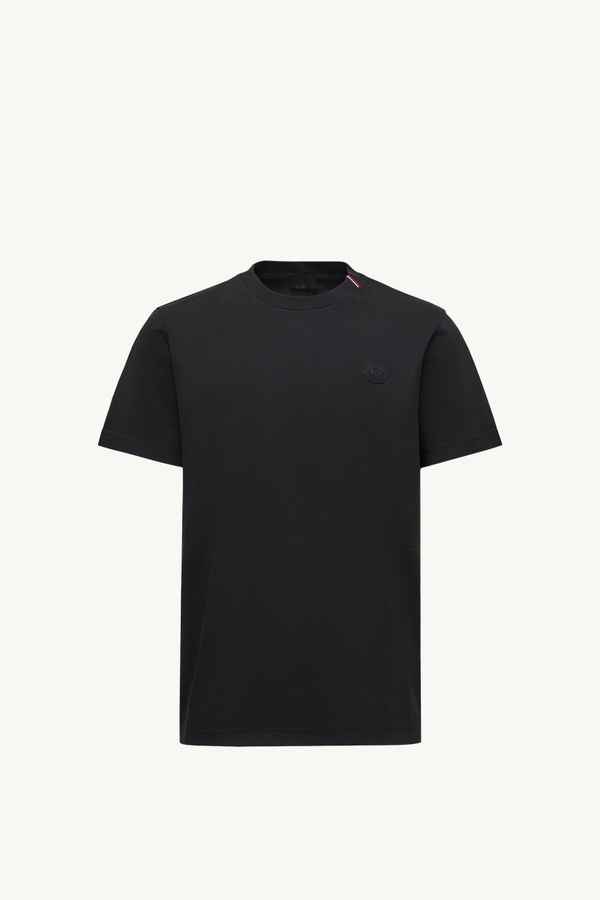 Cotton T-Shirt Men Black Moncler 2