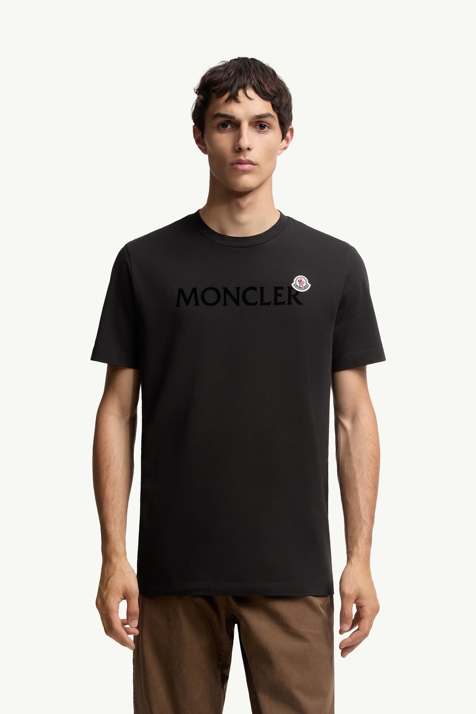 追跡あり★モンクレール★Tシャツ３枚セット ブラック ロゴ MONCLER モンクレール Tシャツ カットソー ブラック メンズ