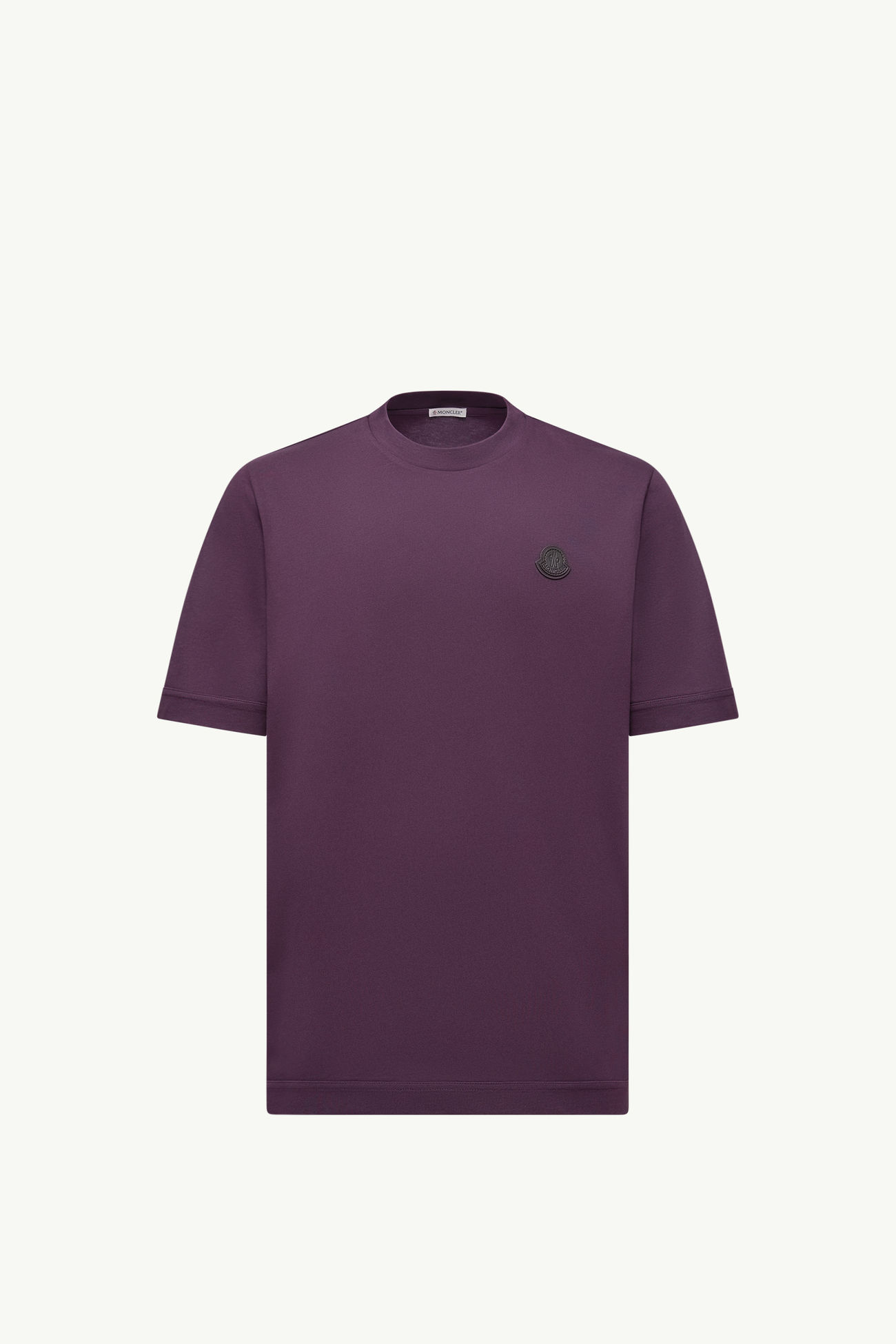 Camiseta de algodón con parche con logotipo Hombre Morado Moncler 2