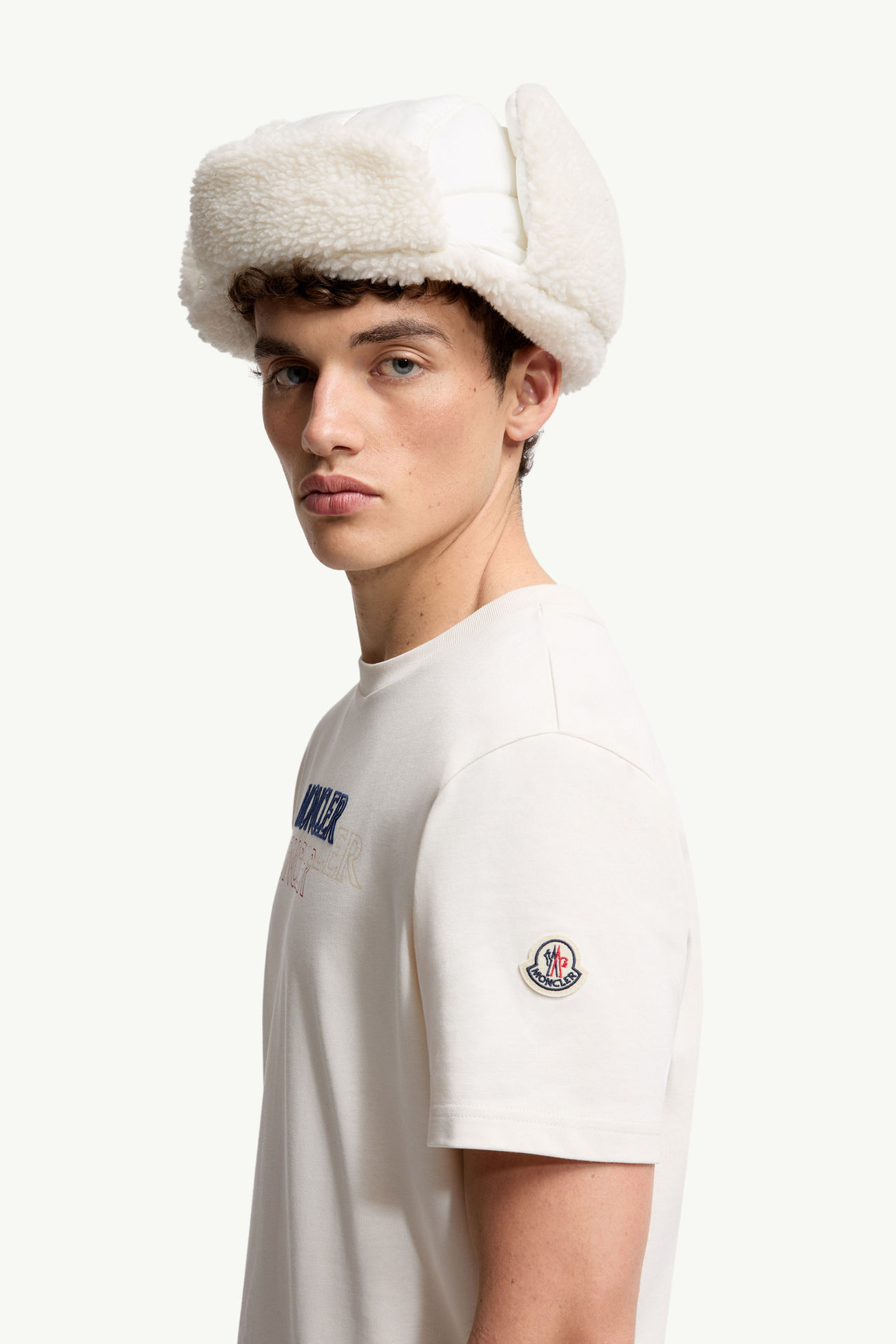 Logo Cotton T-Shirt Men White Moncler 1