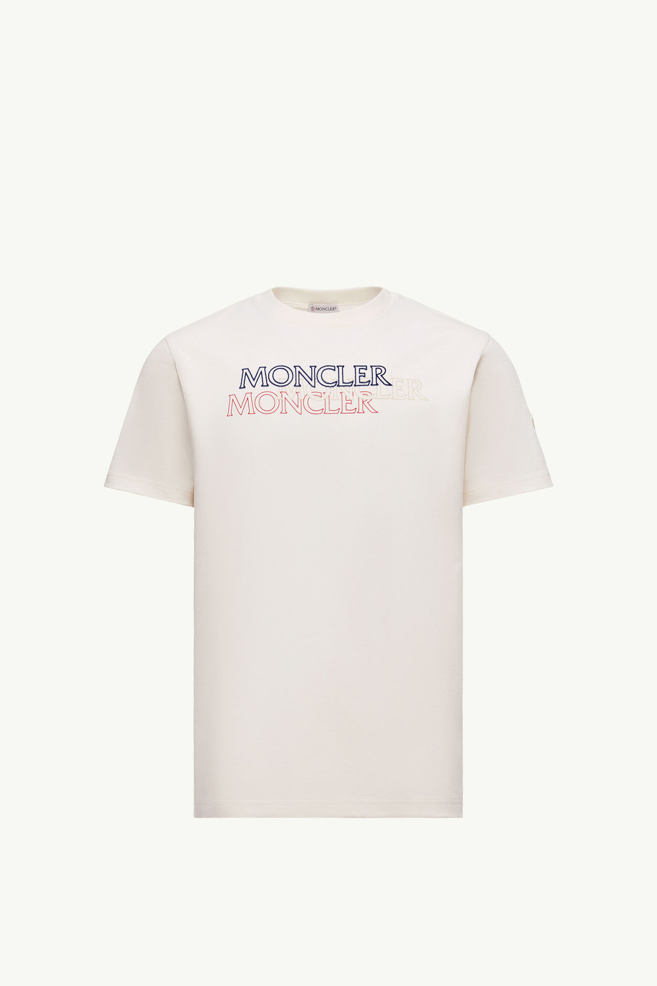 Logo Cotton T-Shirt メンズ ホワイト Moncler 2