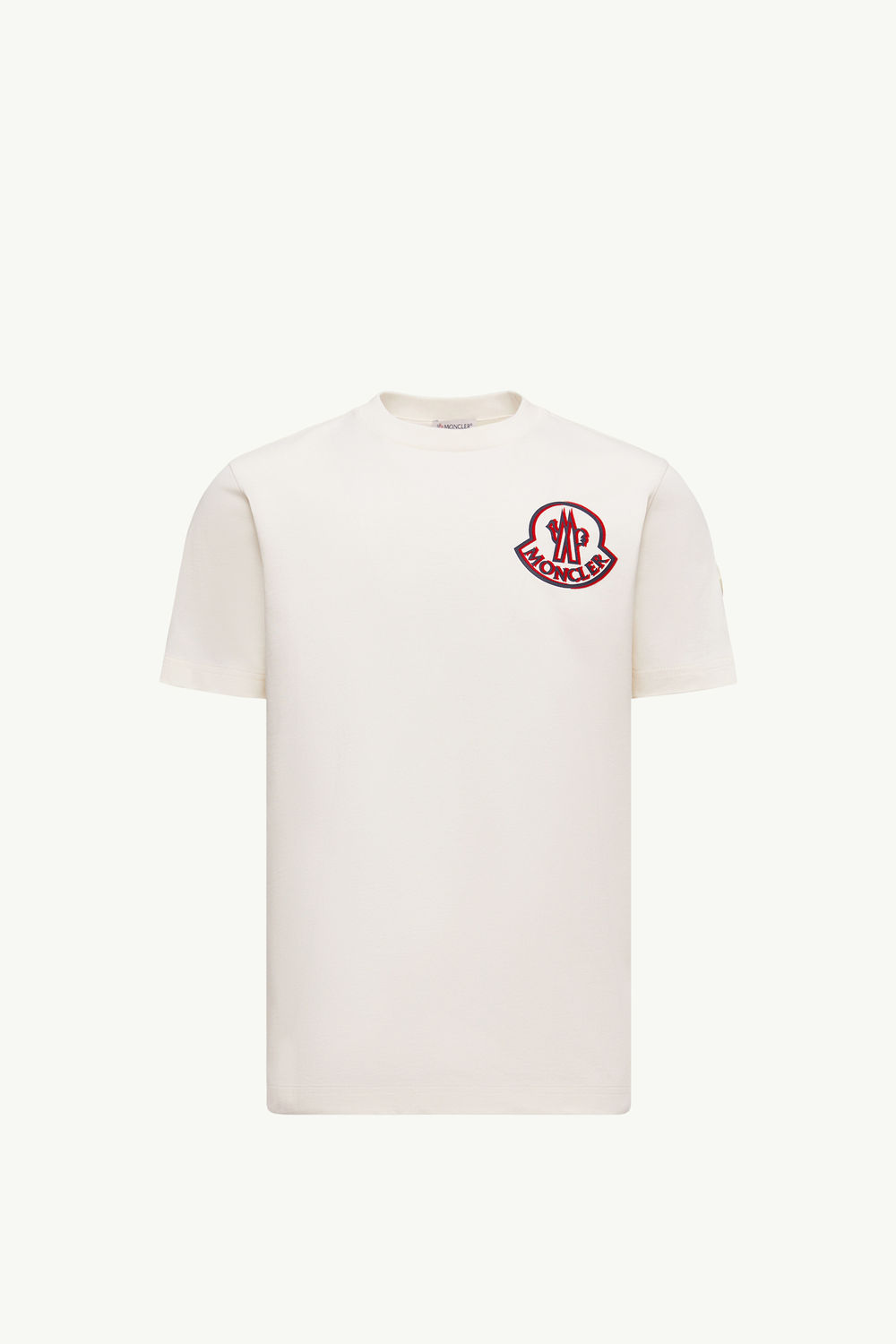 Logo Cotton T-Shirt Men White Moncler 2