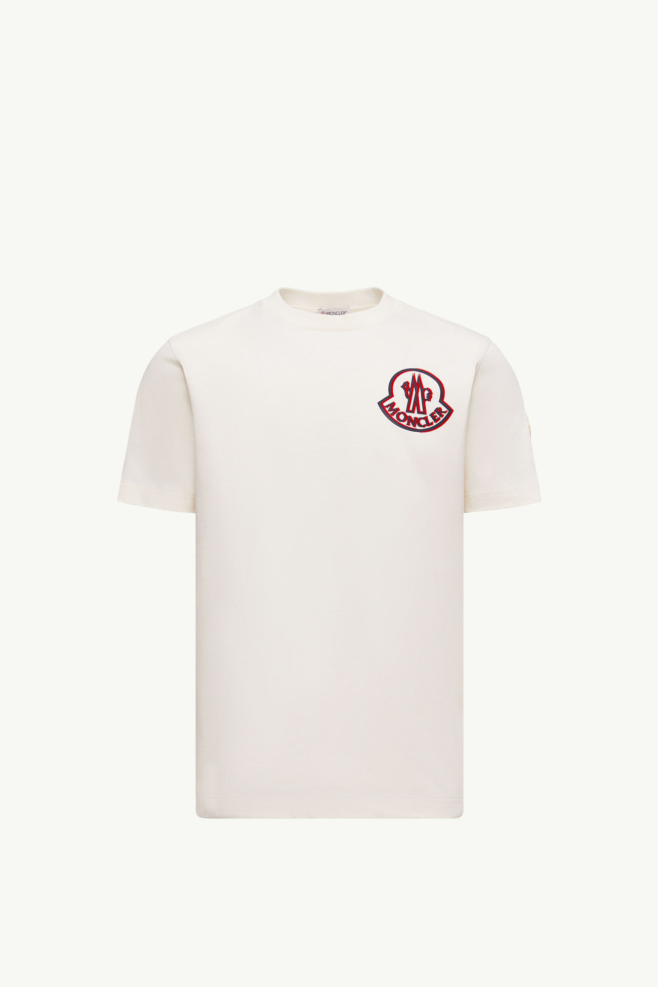 Logo Cotton T-Shirt Men White Moncler 2