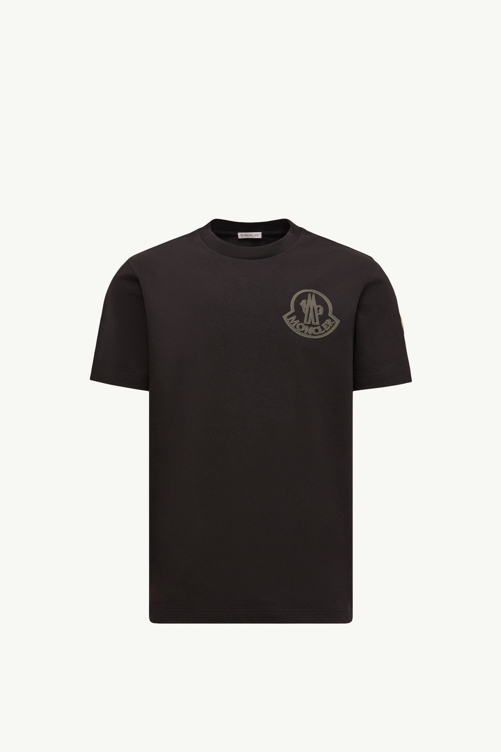 T-shirt en coton à logo Hommes Noir Moncler 2