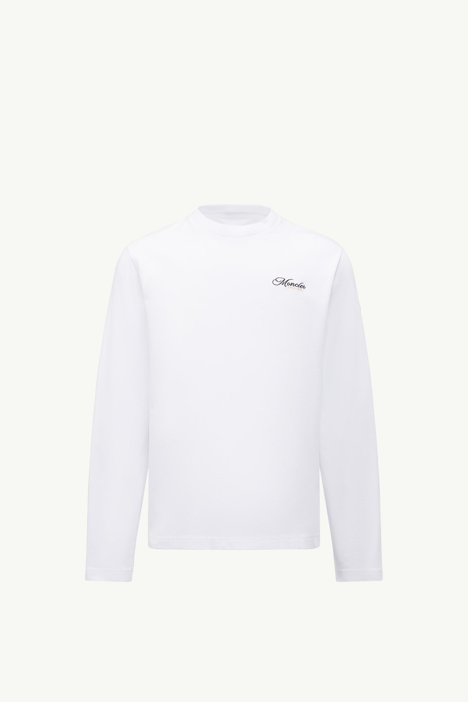 Embroidered Logo Long Sleeve Cotton T-Shirt_findInBoutique_image