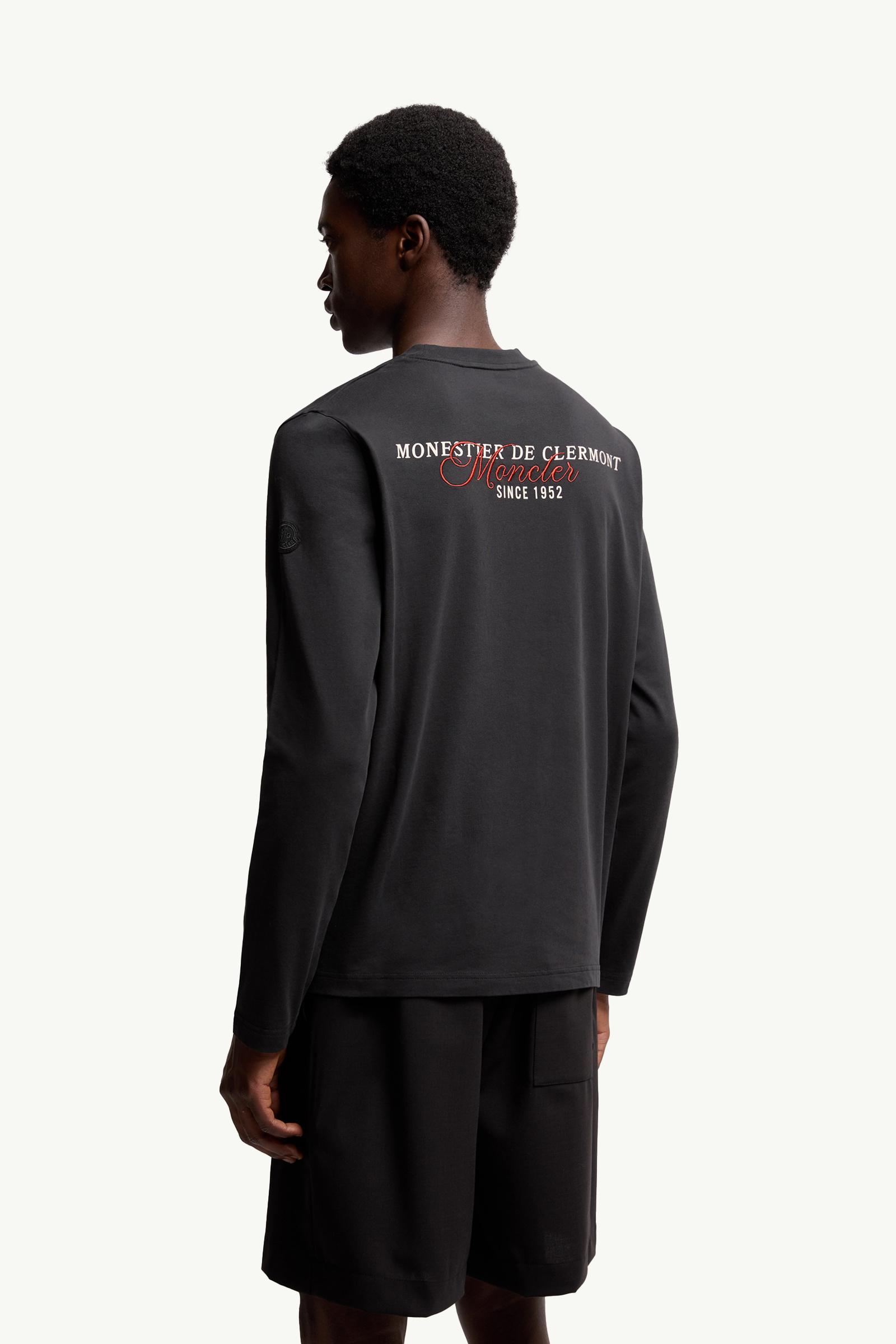 【国内発送★MONCLER】ロングスリーブTシャツ モンクレール ロングスリーブTシャツ 8D00002 999ブラック