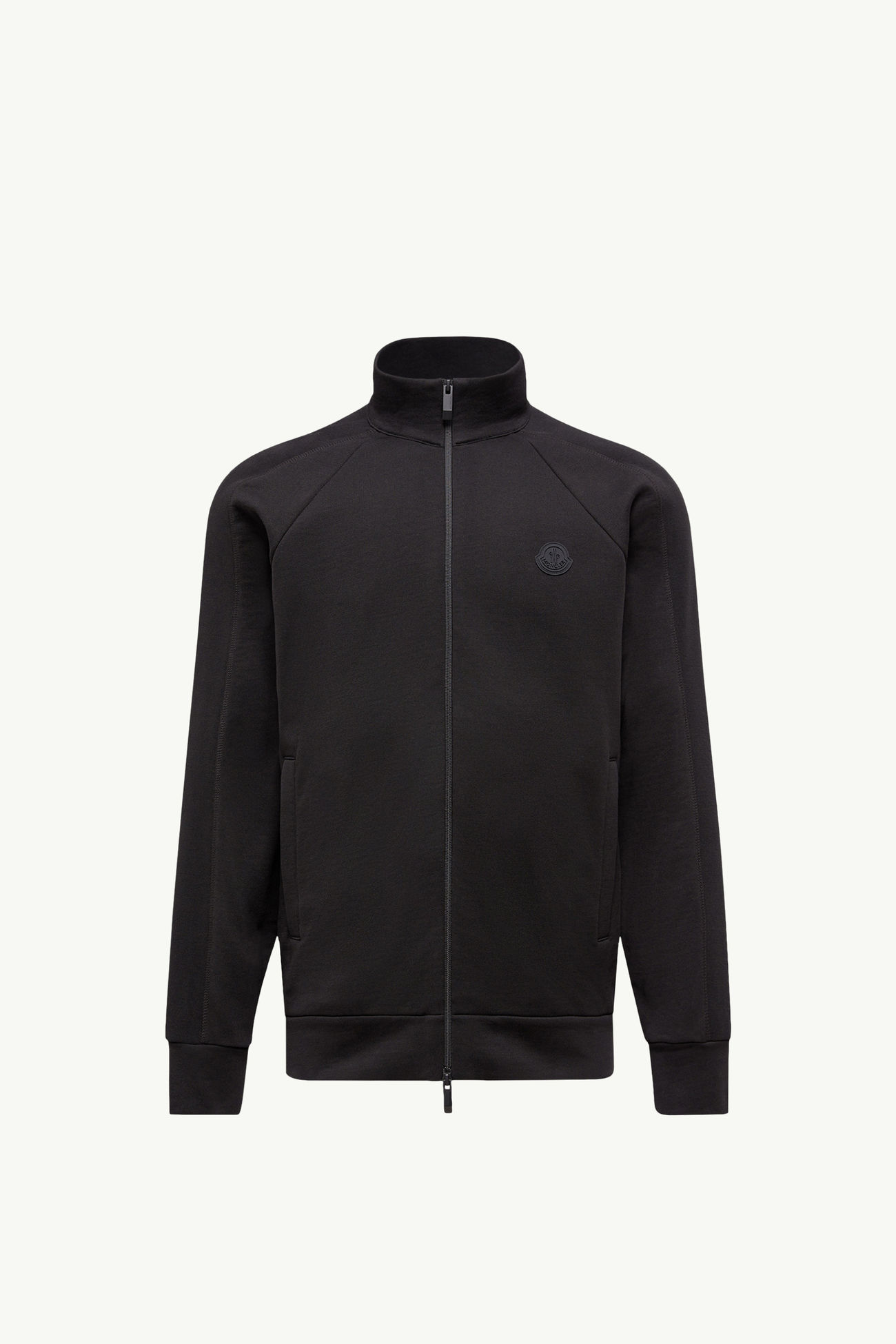 Sweatshirt mit Reißverschluss aus Baumwolle Herren Schwarz Moncler 2