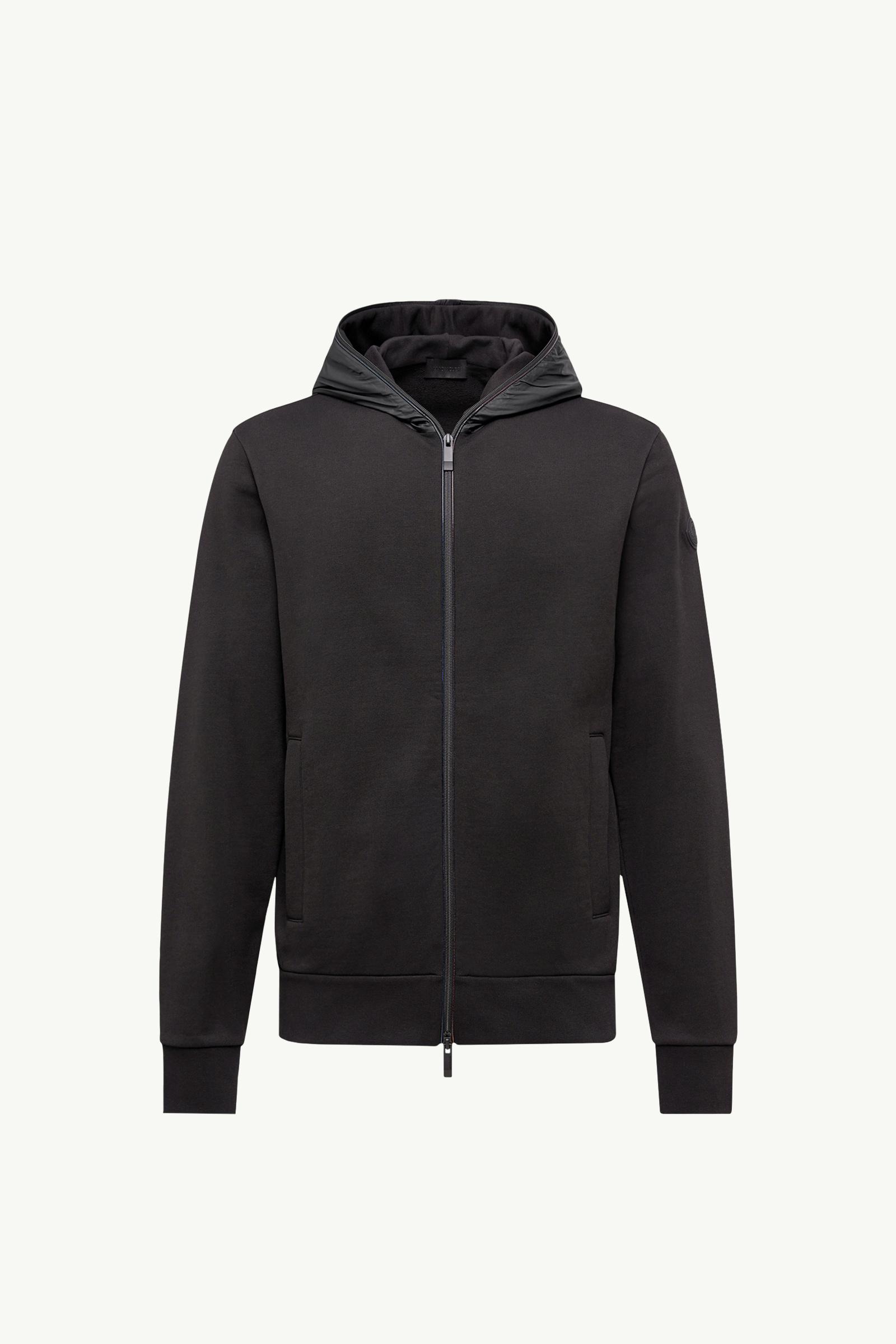 Cotton Zip-Up Hoodie Black Moncler, 1 of 0