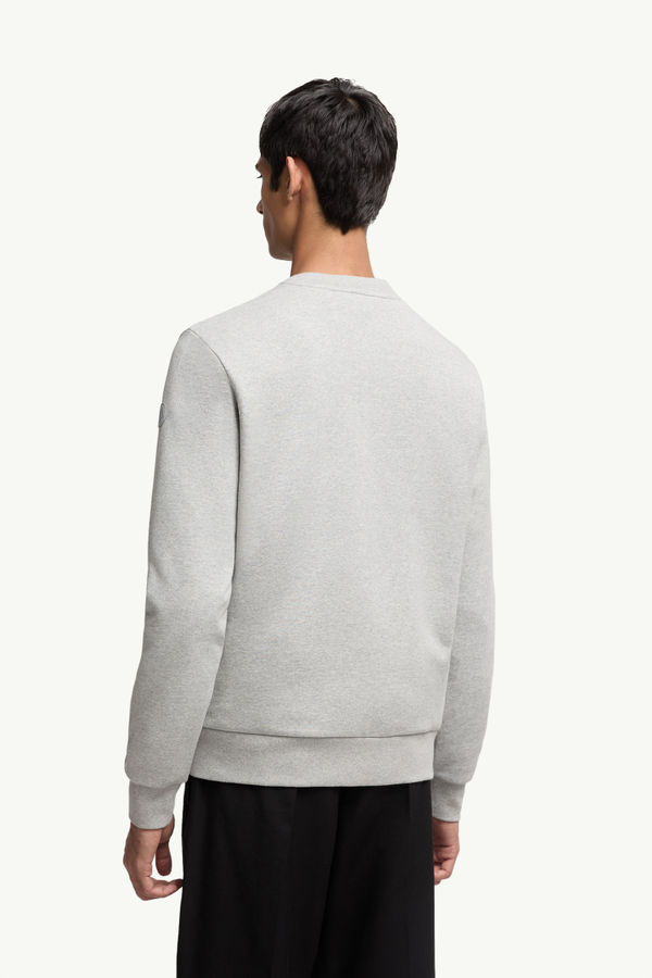 Sweat en coton à empiècement mascotte Hommes Gris Moncler 4