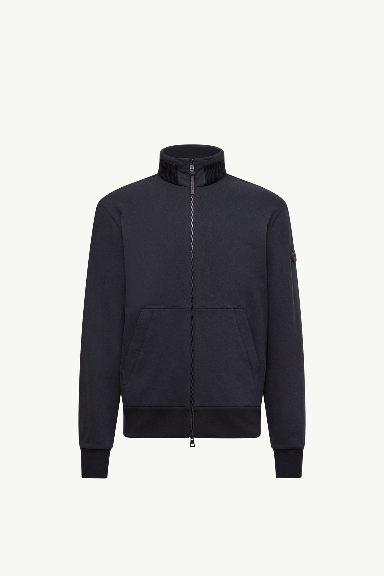 Cárdigan con cremallera de algodón y cachemira Hombre Azul marino Moncler 2