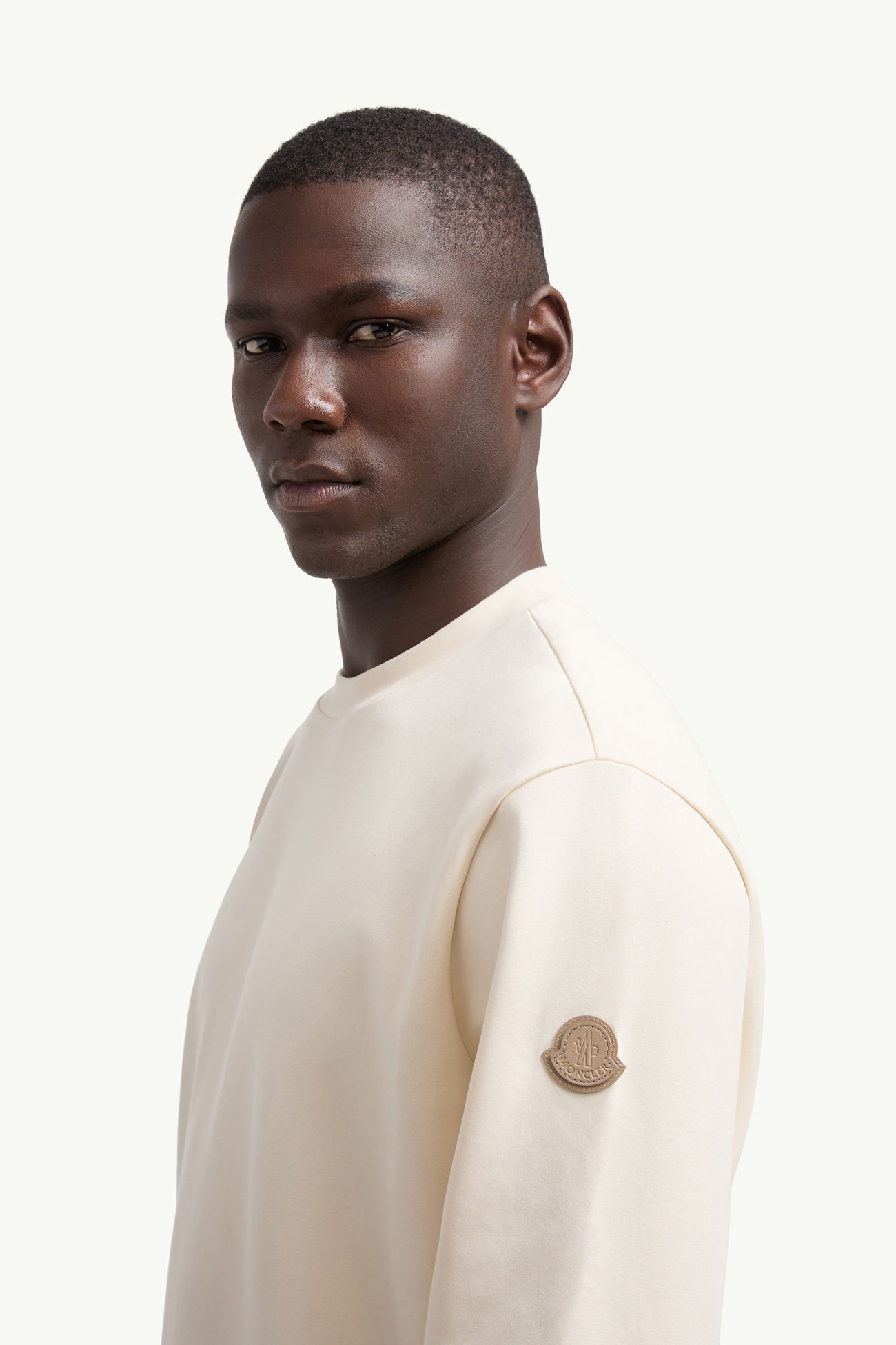 Sudadera de mezcla de algodón Hombre Blanco Moncler 1