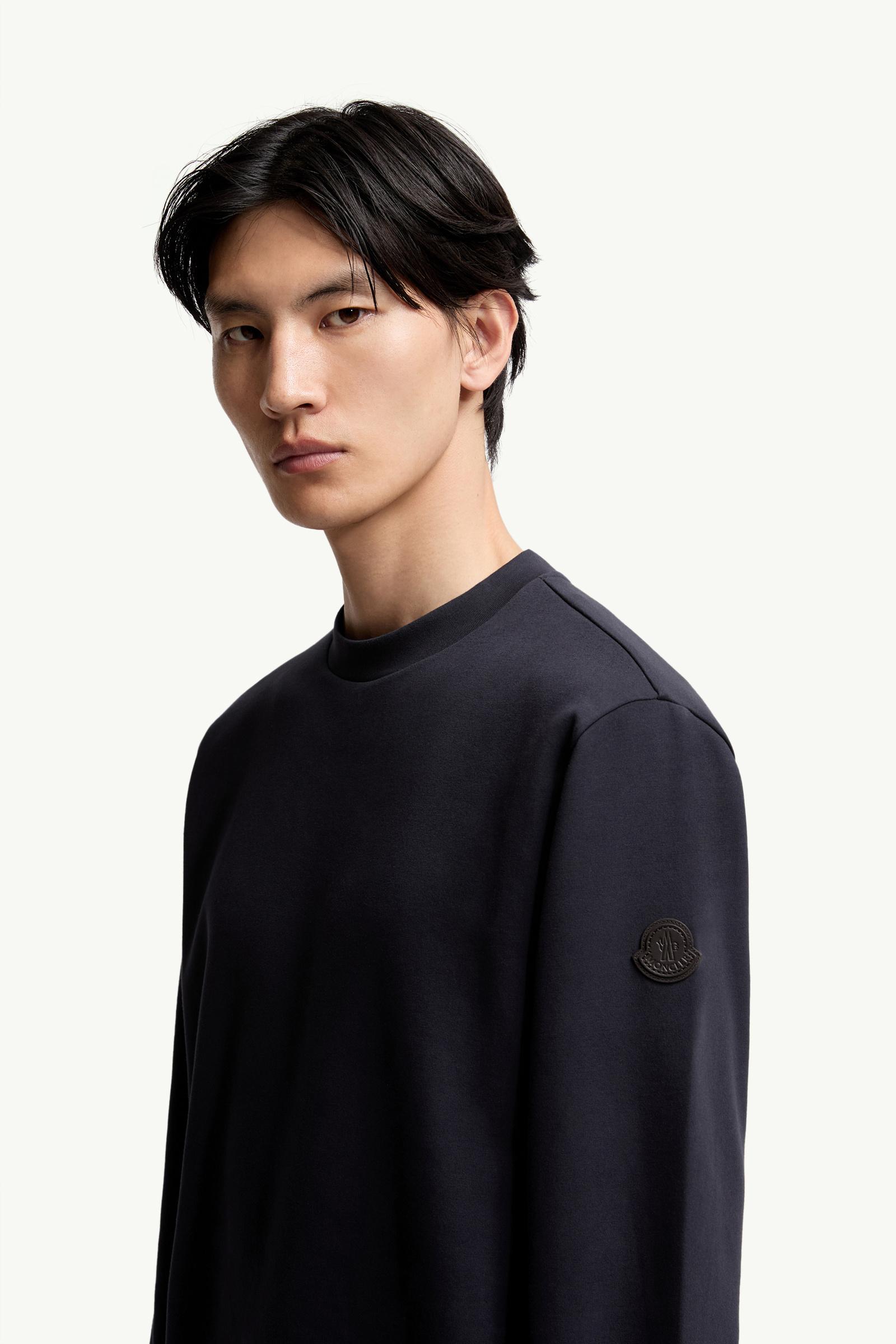 ネイビーブルー Cotton Blend Sweatshirt : Sweatshirts 向けの Men