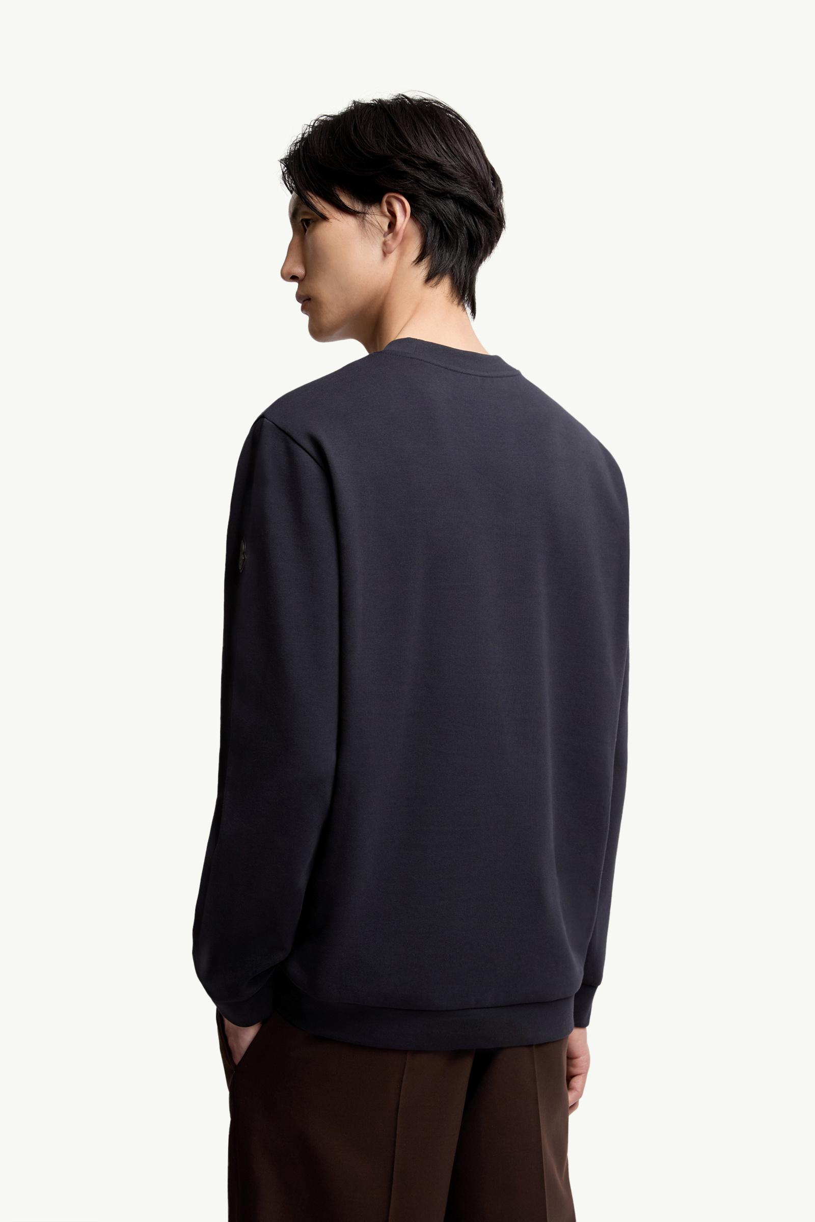 ネイビーブルー Cotton Blend Sweatshirt : Sweatshirts 向けの Men