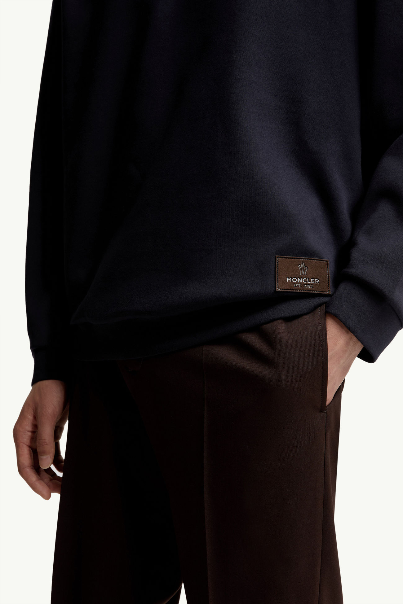 棉質混紡衛衣 男士 海軍藍色 Moncler 5