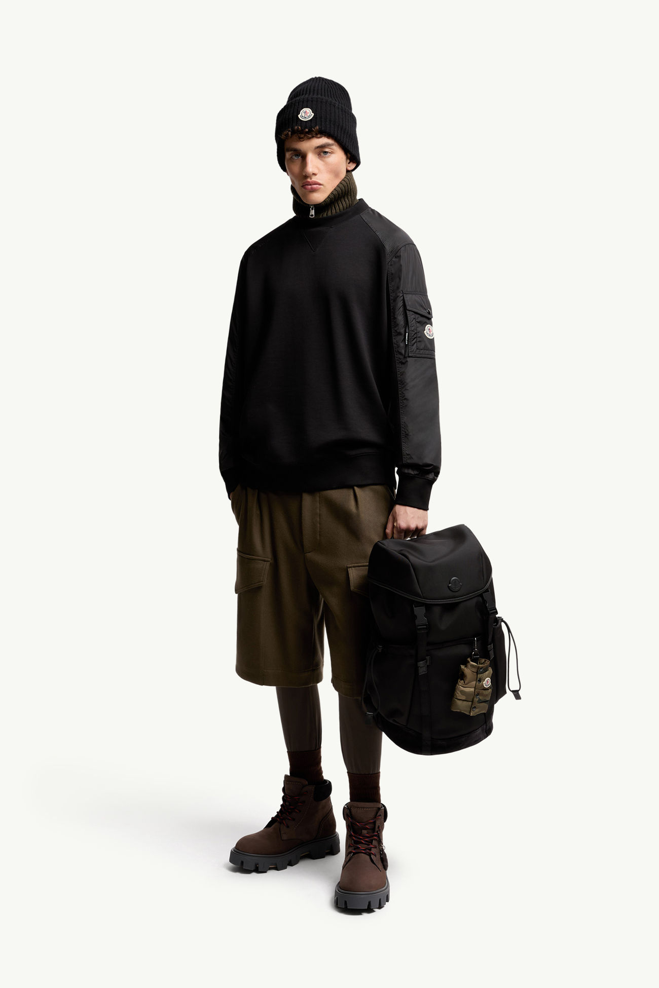 男士棉质混纺卫衣 男士 黑色 Moncler 0