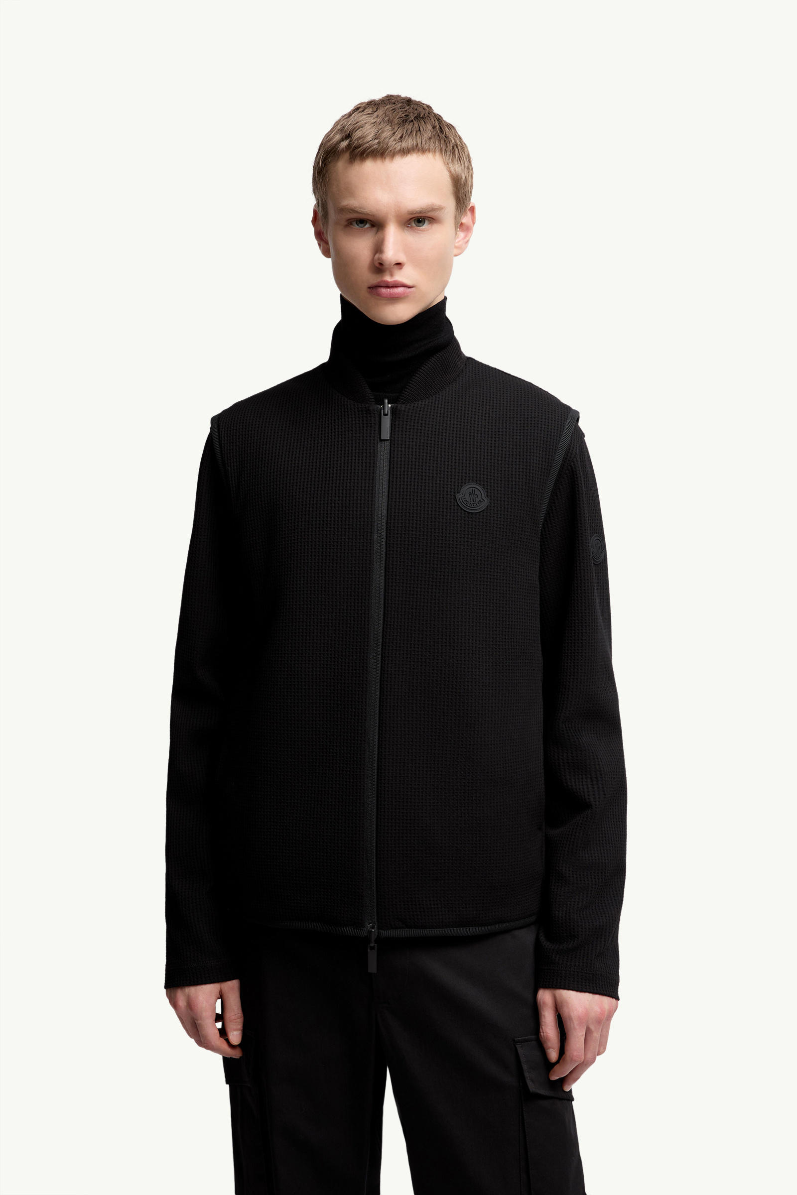 Chaleco acolchado reversible Hombre Negro Moncler 3