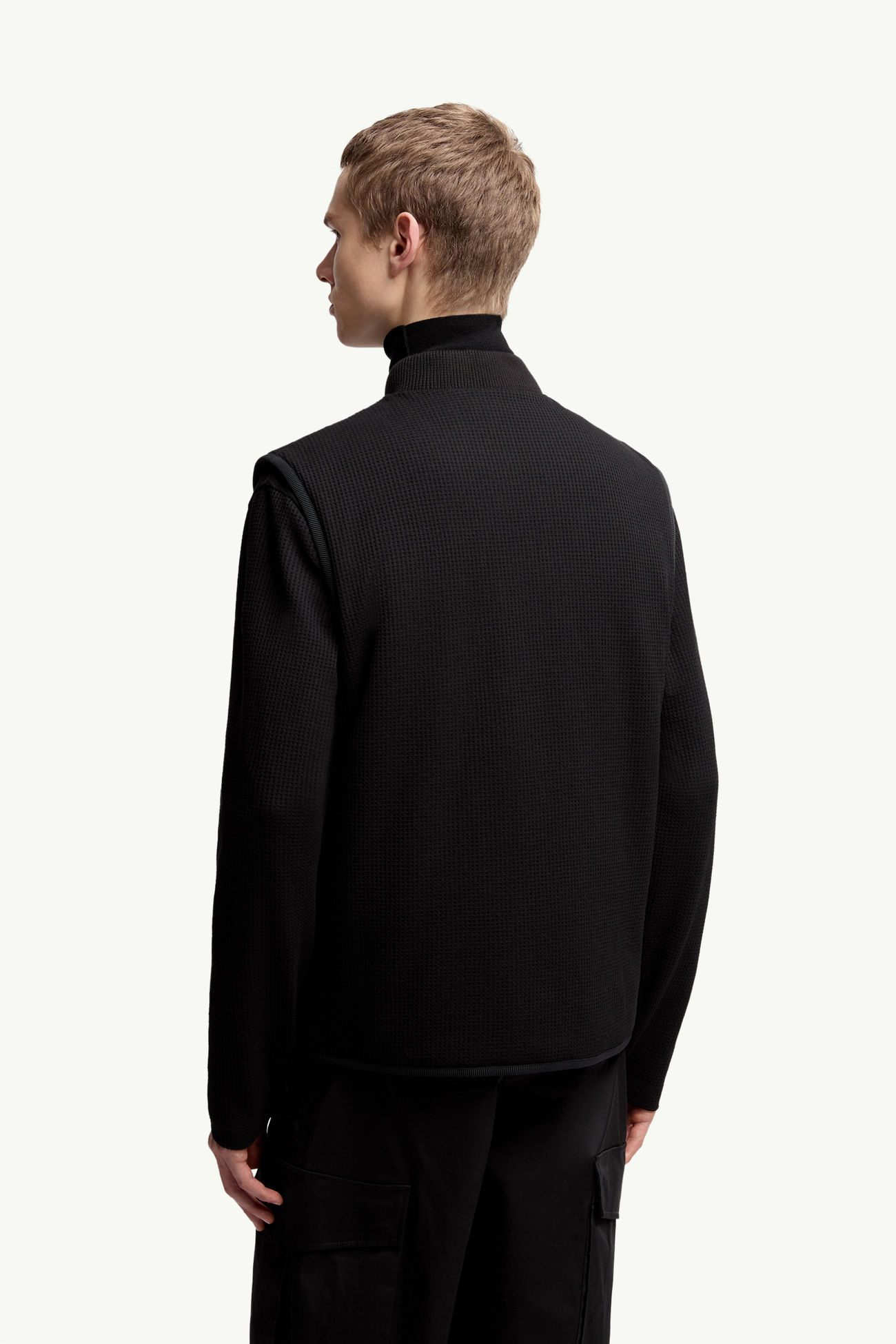 Chaleco acolchado reversible Hombre Negro Moncler 4