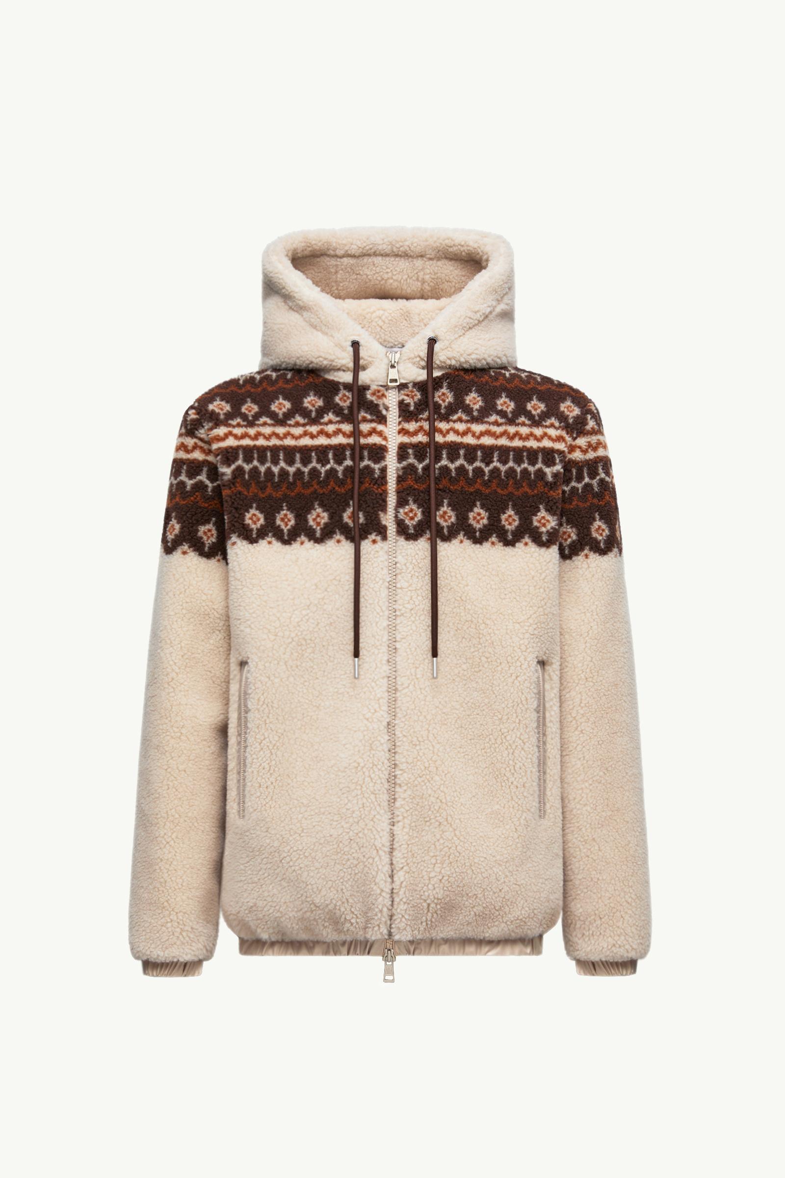 Geometric Jacquard Wool Blend Hoodie_findInBoutique_image
