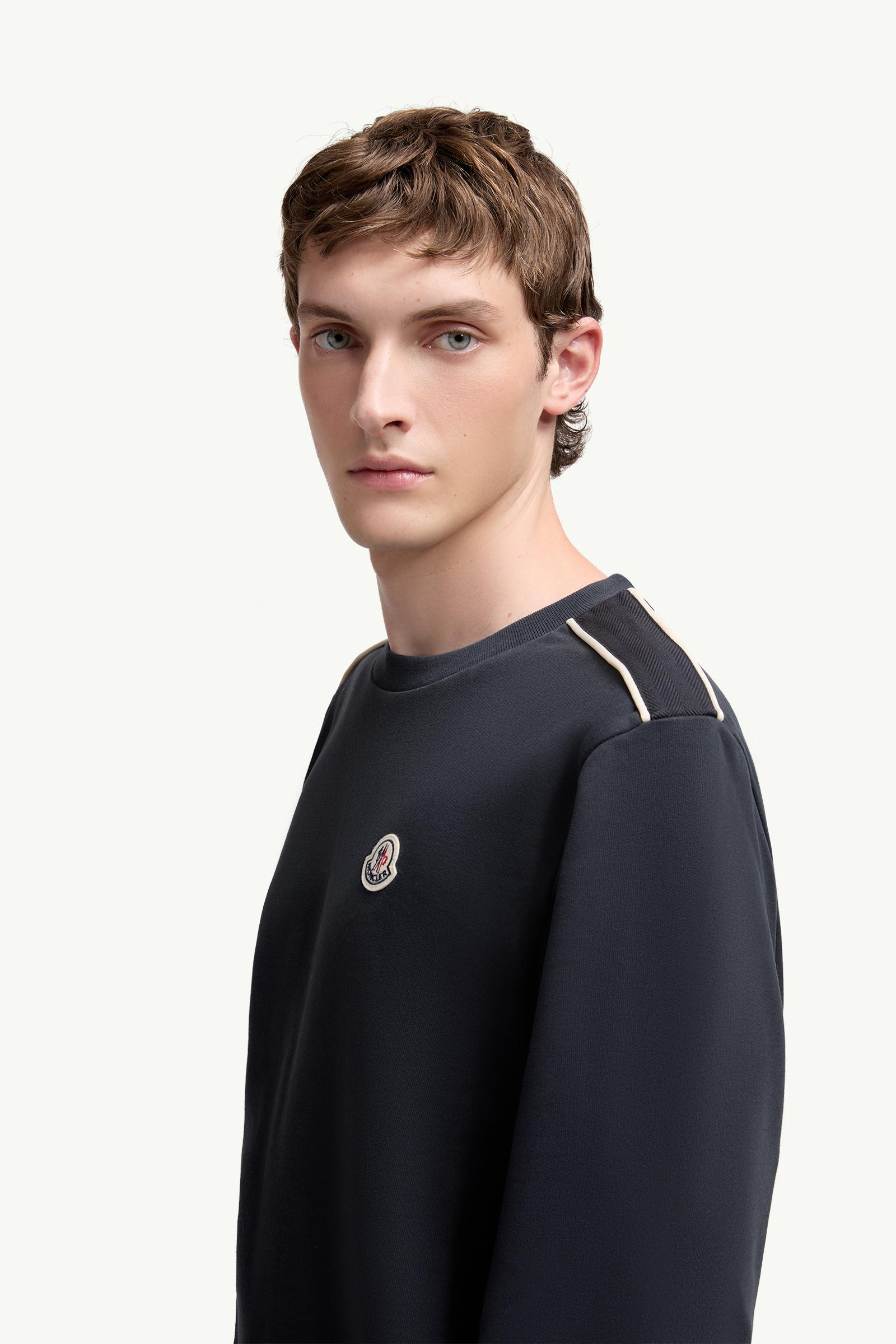 Mon Duck Logo Cotton Sweatshirt Men Navy Blue Moncler 1