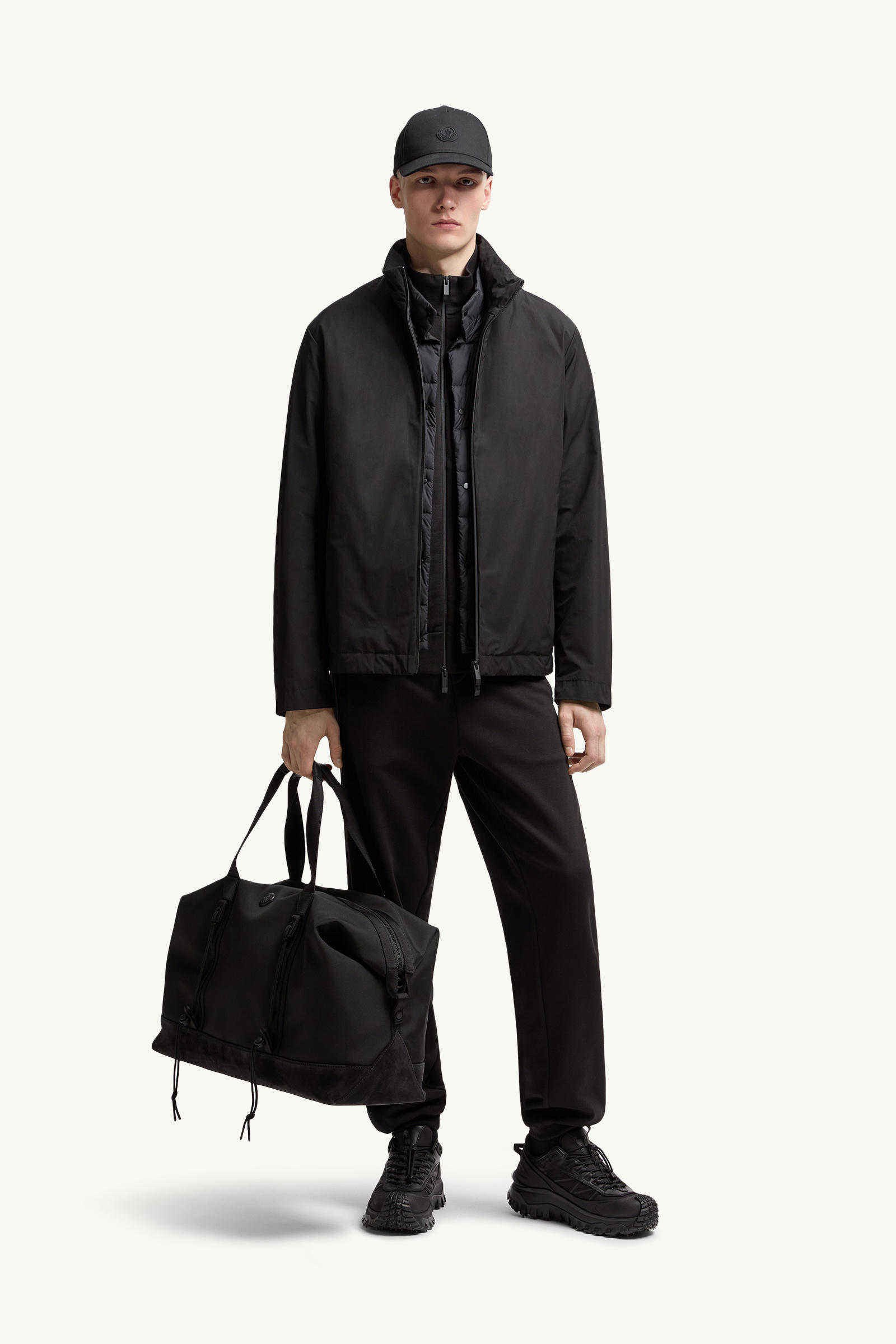 Cotton Track Pants Men Black Moncler 0