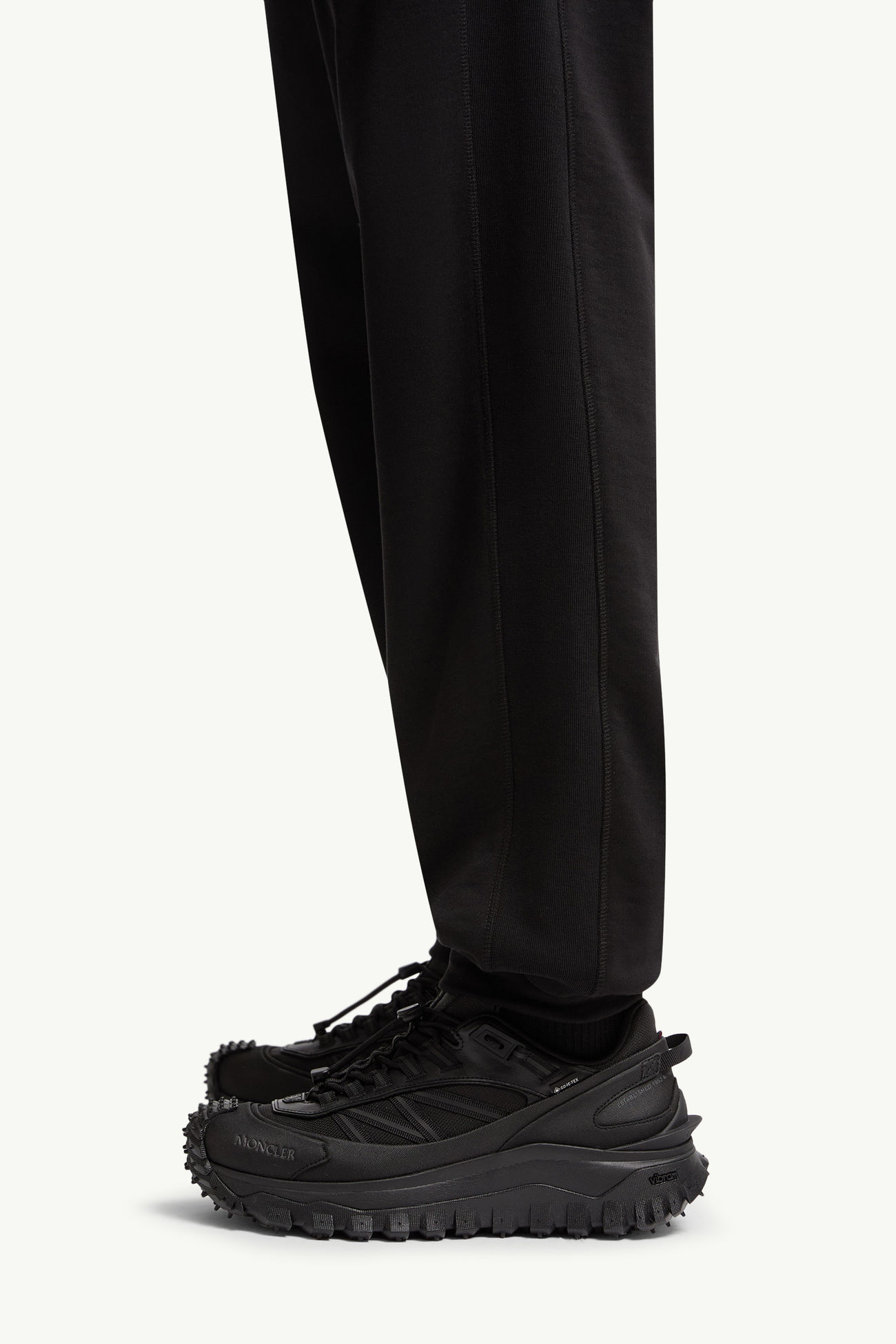 Cotton Sweatpants Men Black Moncler 1