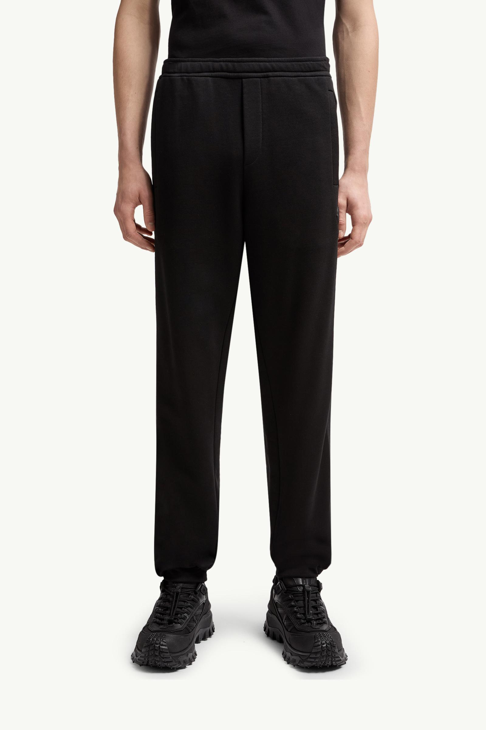 Black Cotton Sweatpants - Pants & Shorts for Men | Moncler US