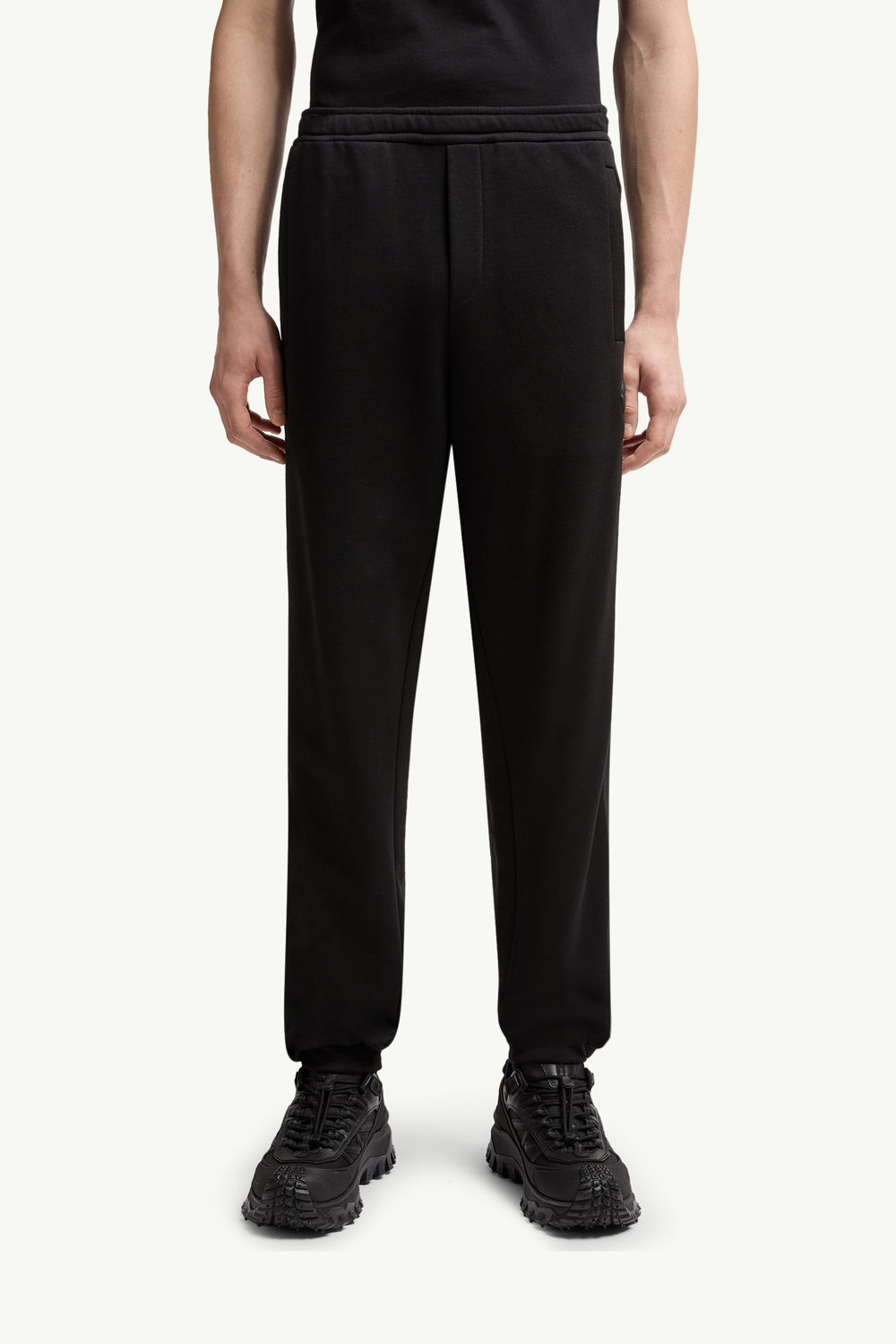 Cotton Track Pants Men Black Moncler 3