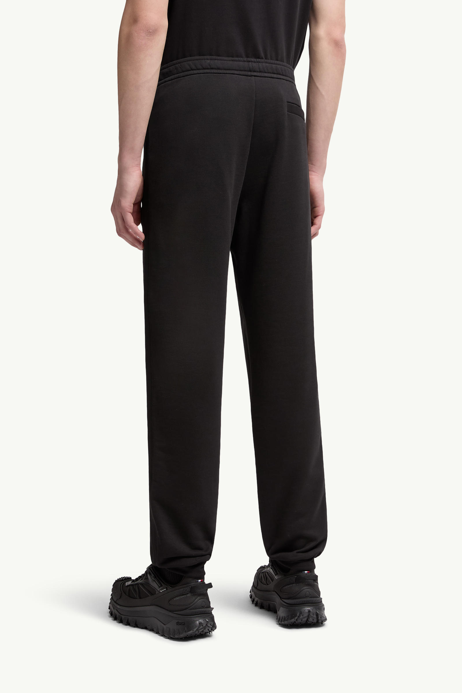 Cotton Track Pants Men Black Moncler 4