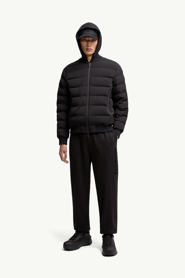 Cotton Track Pants Men Black Moncler 0