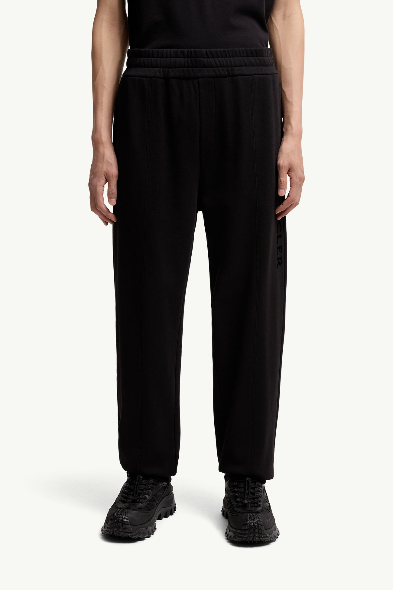 Pantalones deportivos de algodón Hombre Negro Moncler 3