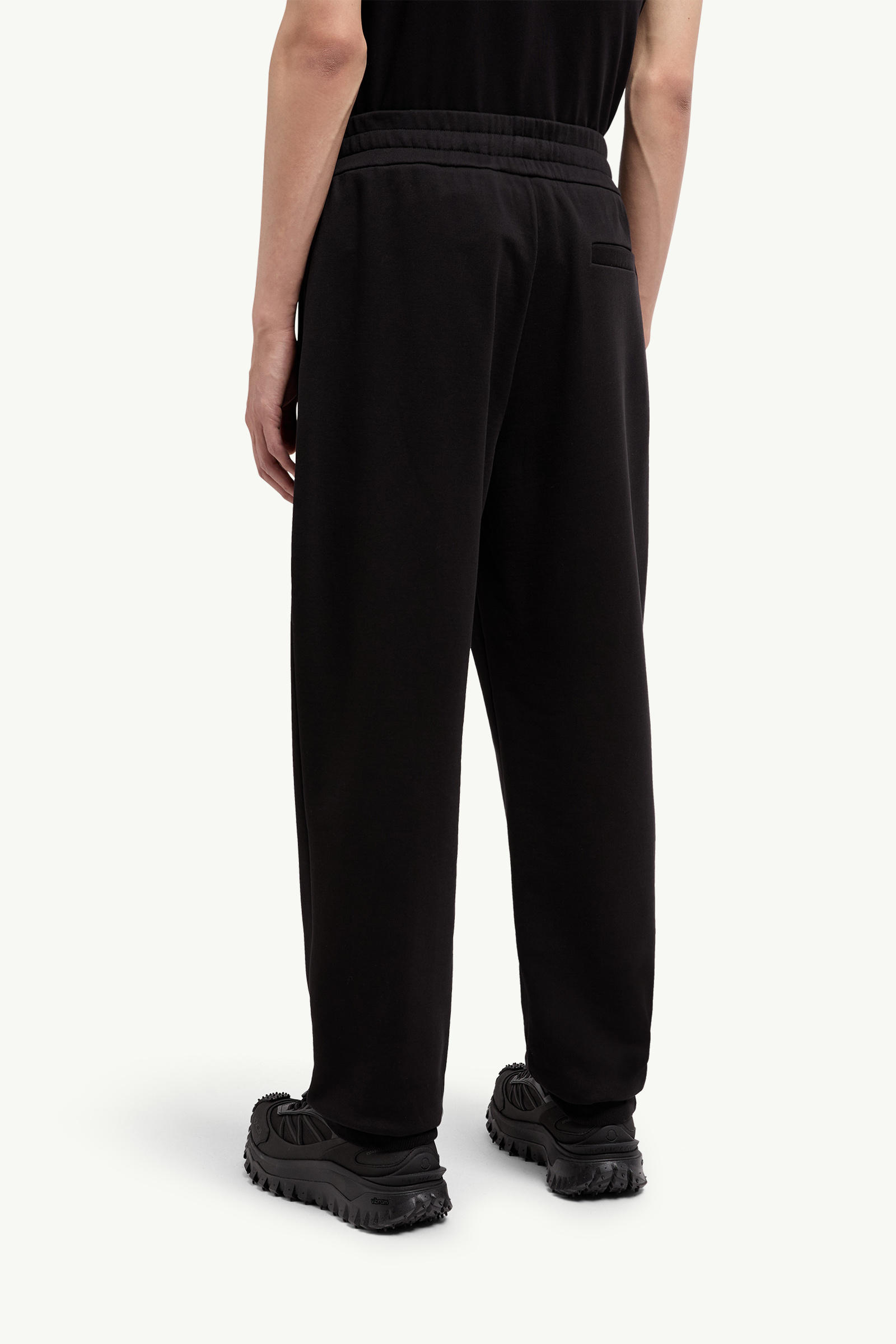 Cotton Track Pants Men Black Moncler 4